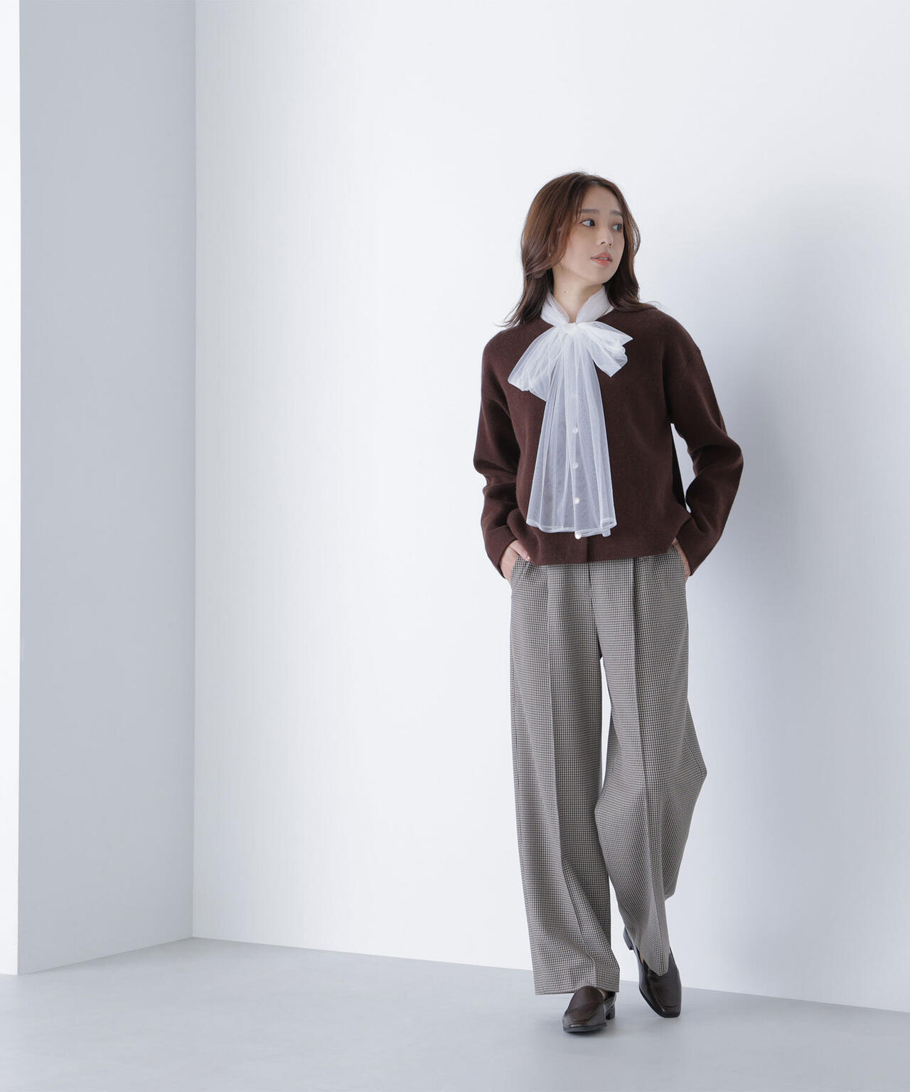 【Oggi掲載】コンパクトベスト セットアップ ワイドストレートパンツ