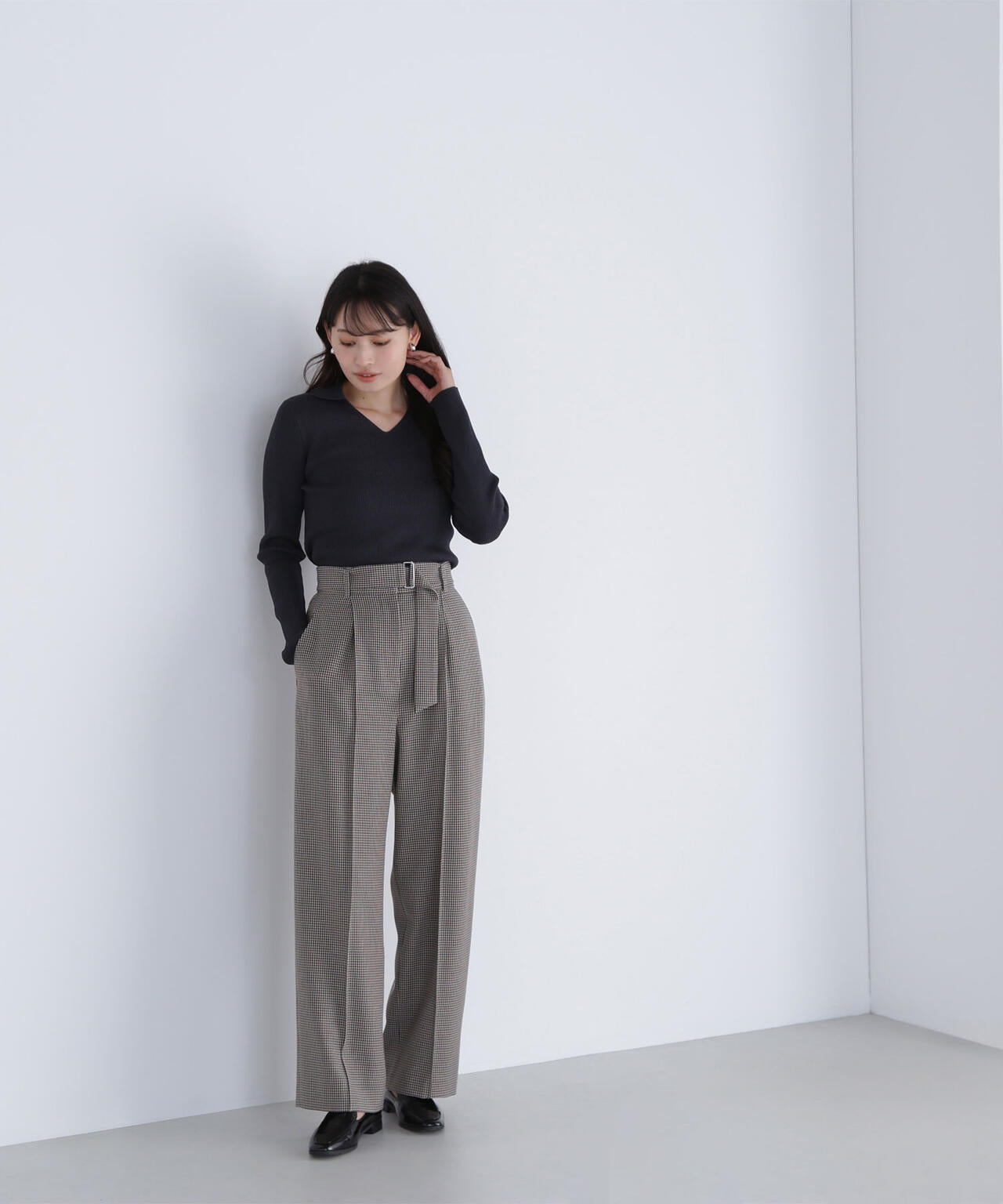 【Oggi掲載】コンパクトベスト セットアップ ワイドストレートパンツ