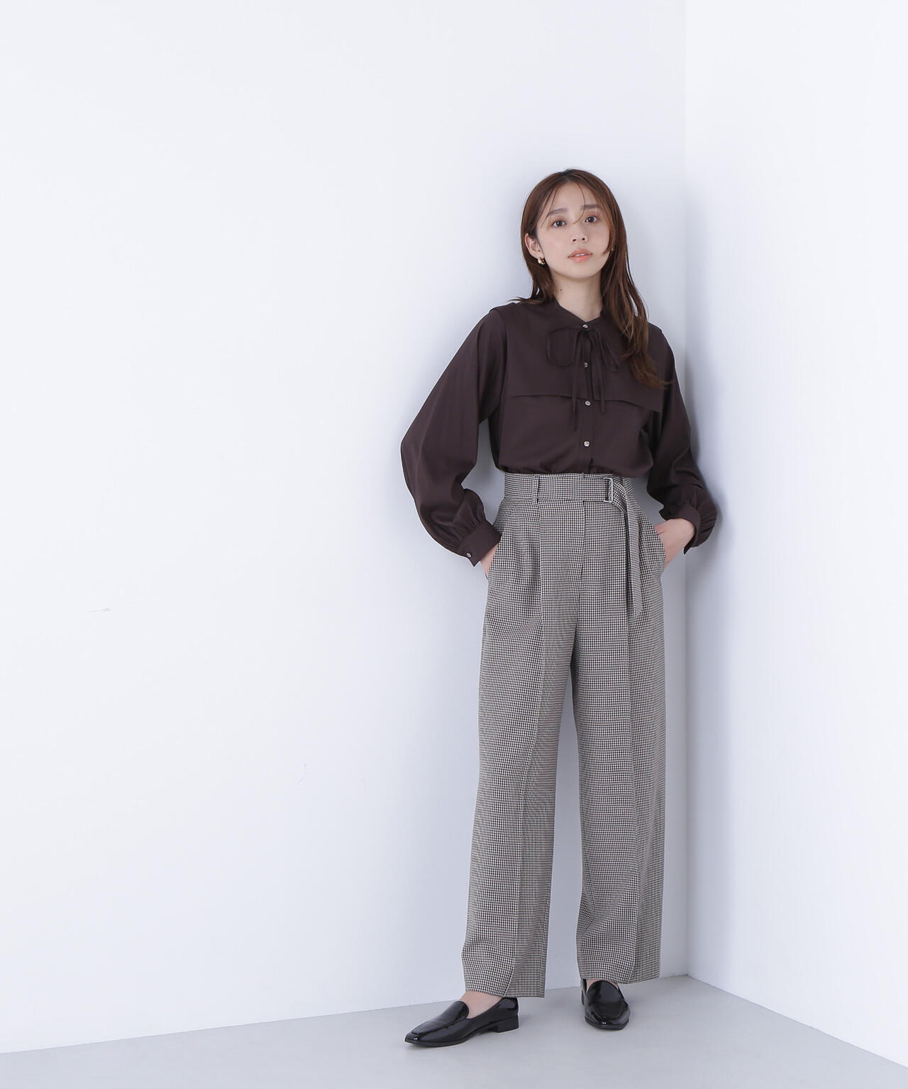 【Oggi掲載】コンパクトベスト セットアップ ワイドストレートパンツ