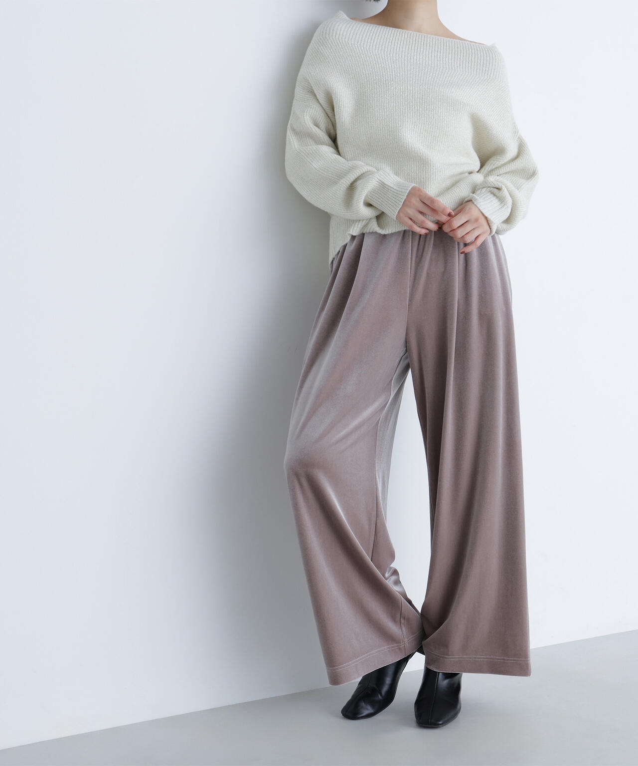 ナチュラルビューティーベーシック（NATURAL BEAUTY BASIC）/ベロアイージーパンツ ベロアイージーパンツ | NATURAL BEAUTY BASIC（ナチュラル