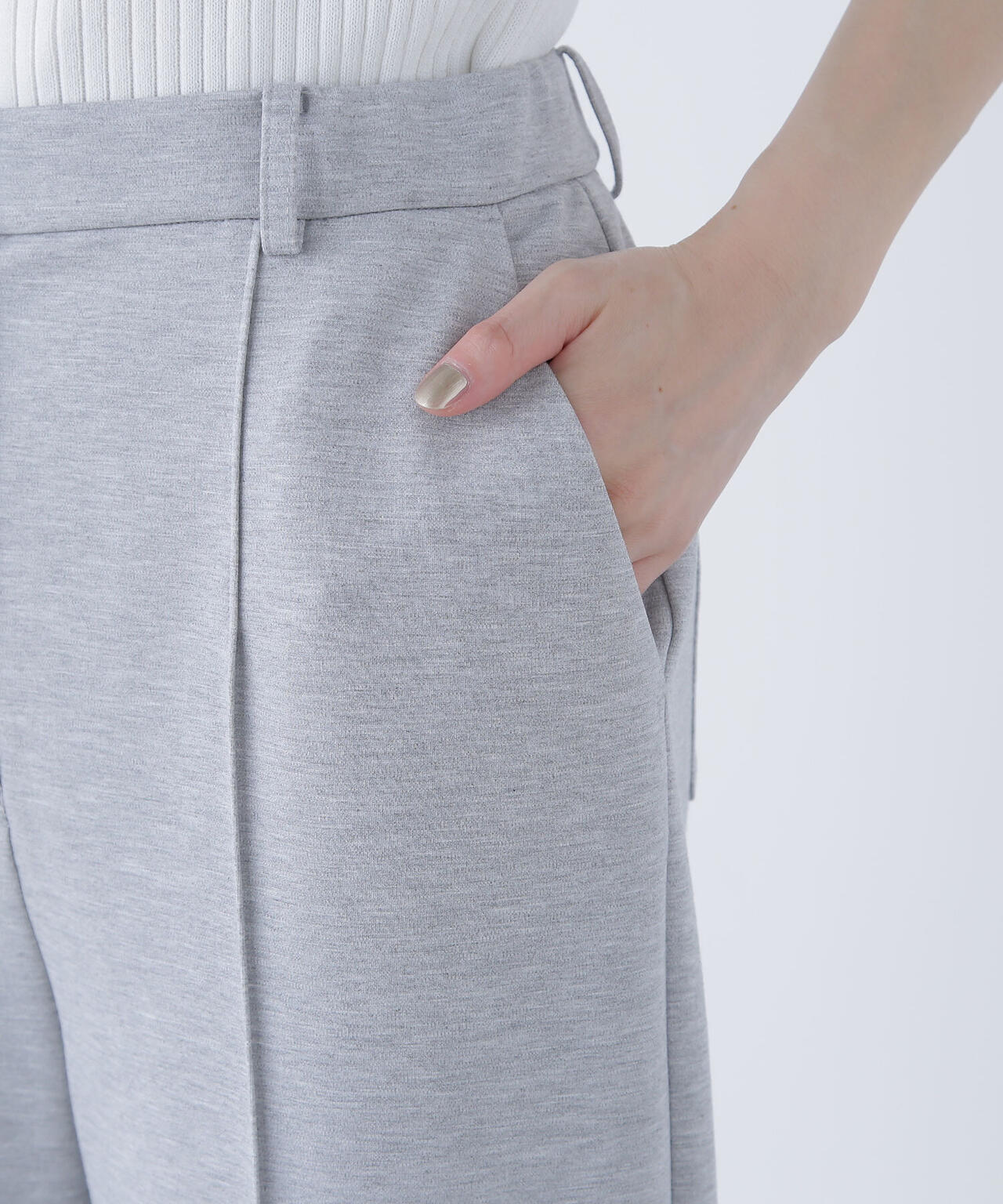 スムースストレートパンツ