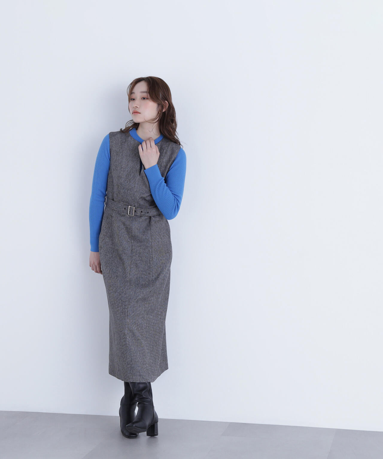 キーネックベルテッドジャンスカ