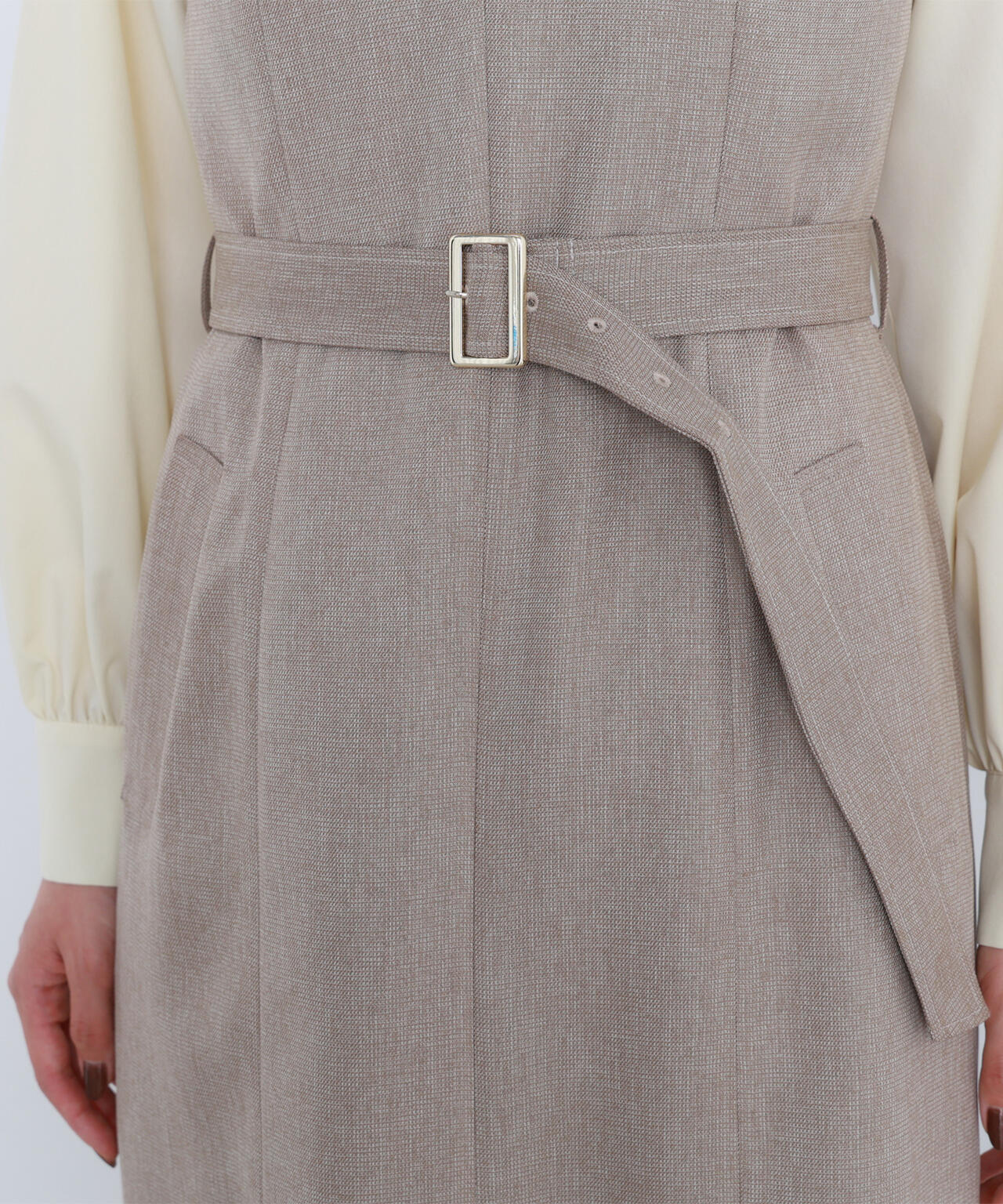 キーネックベルテッドジャンスカ | NATURAL BEAUTY BASIC（ナチュラル