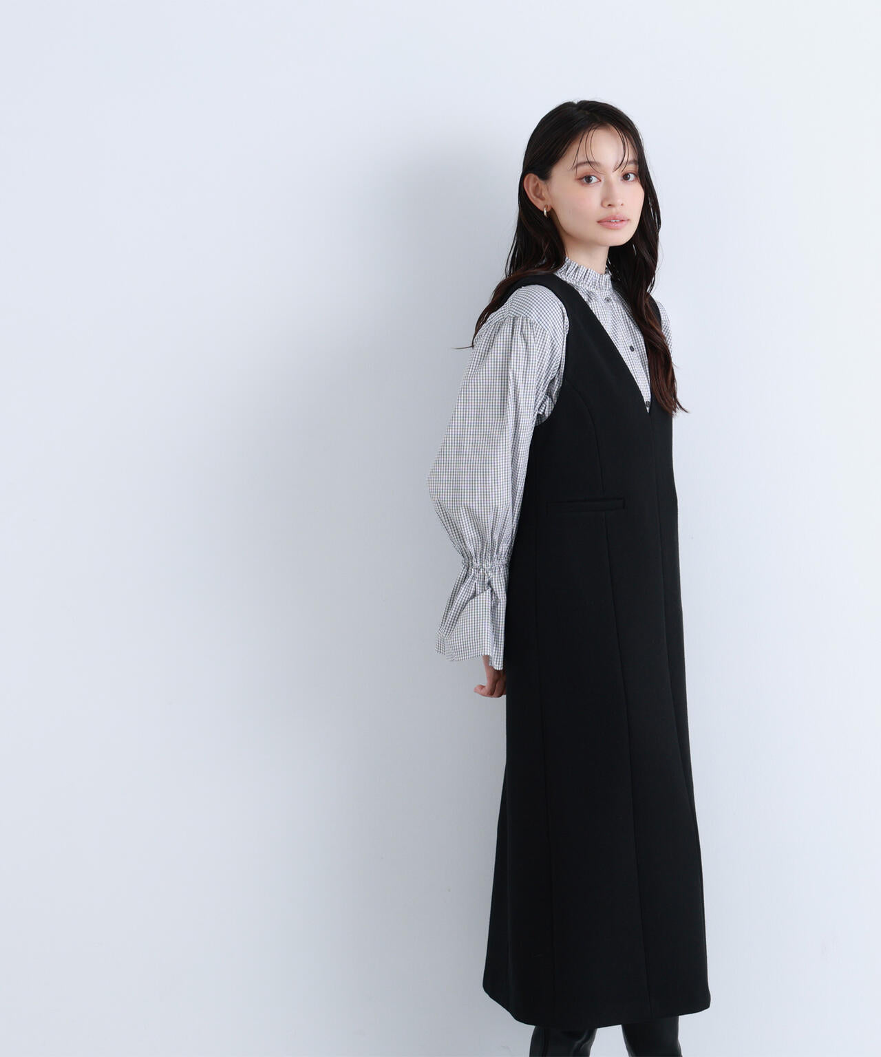 圧縮ジャージーシリーズ ジャンパースカート | NATURAL BEAUTY BASIC