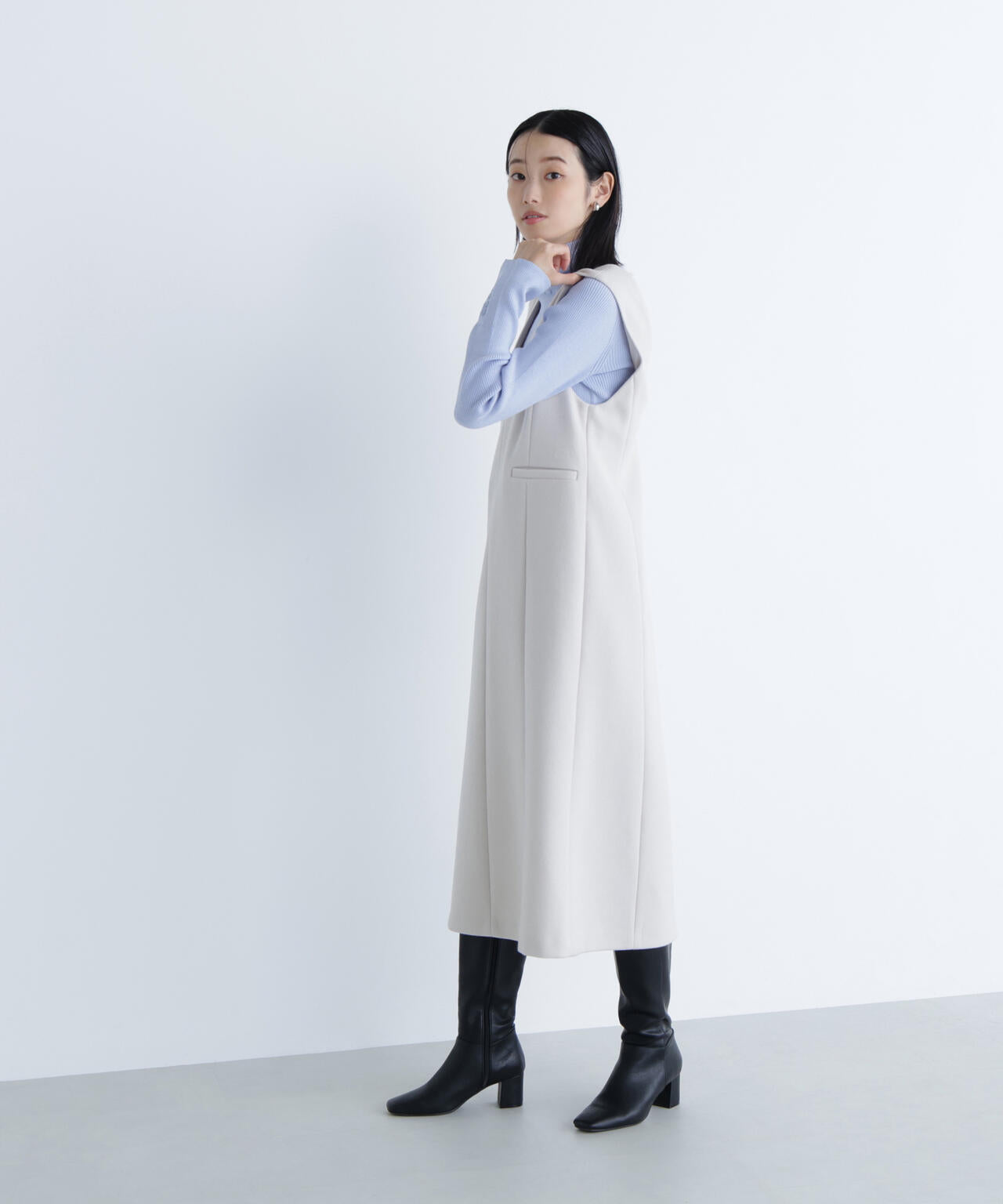 圧縮ジャージーシリーズ ジャンパースカート | NATURAL BEAUTY BASIC