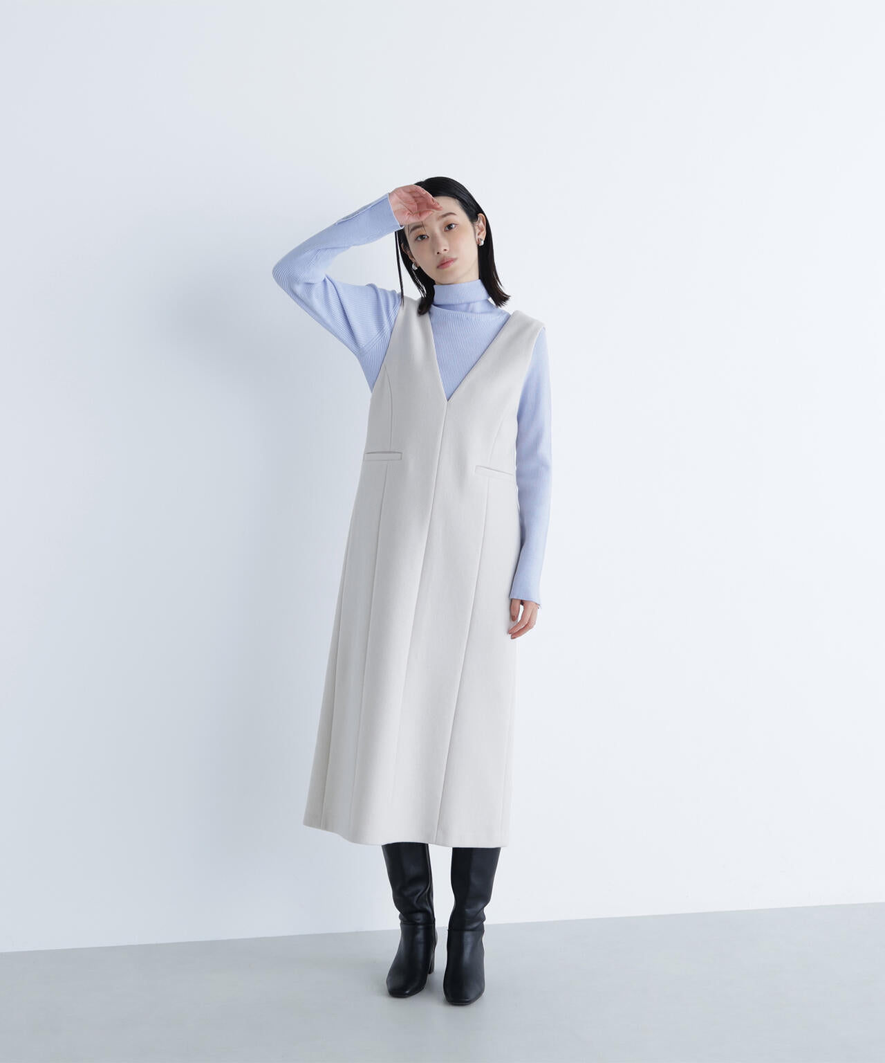 圧縮ジャージーシリーズ ジャンパースカート | NATURAL BEAUTY BASIC