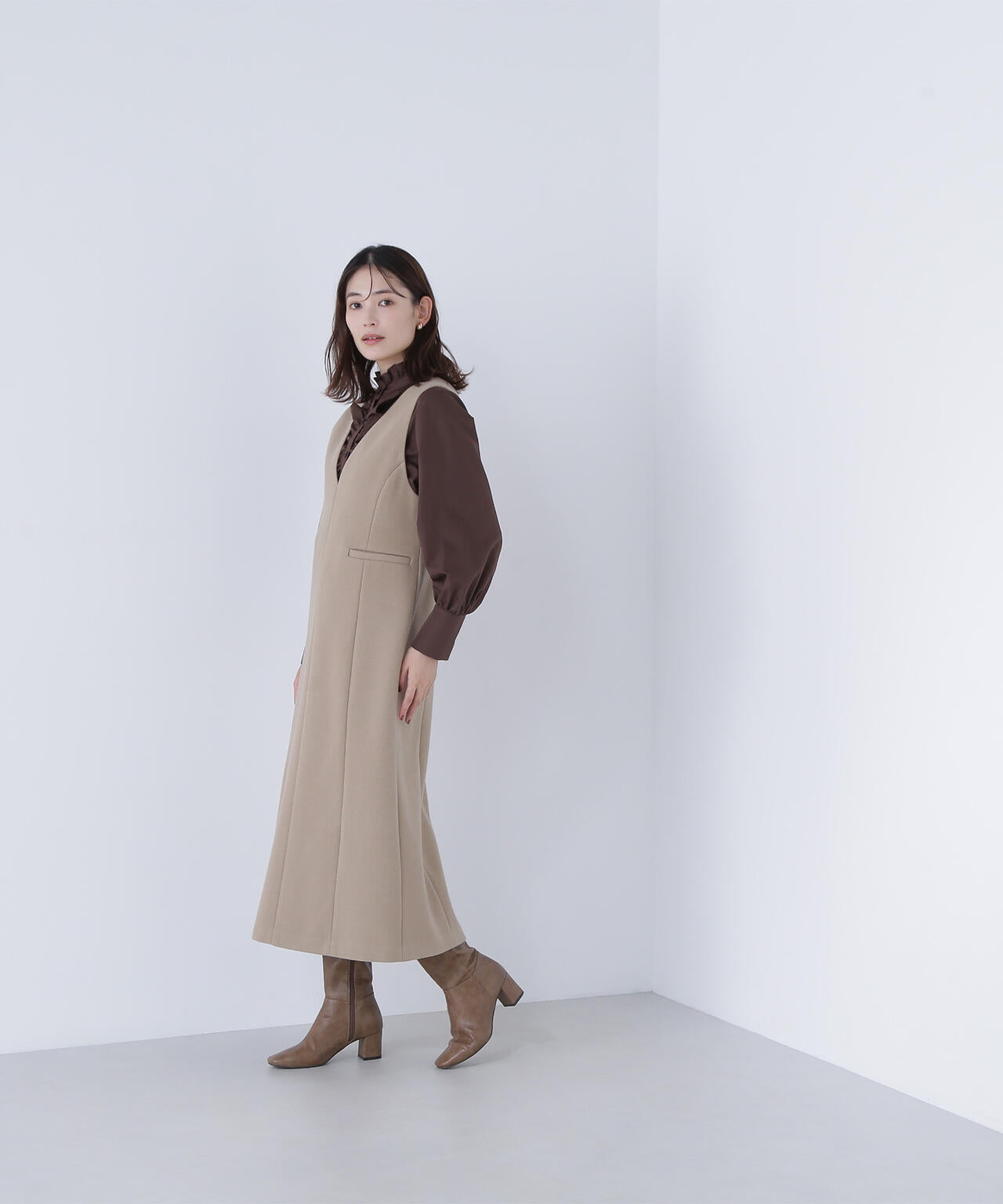 圧縮ジャージーシリーズ ジャンパースカート