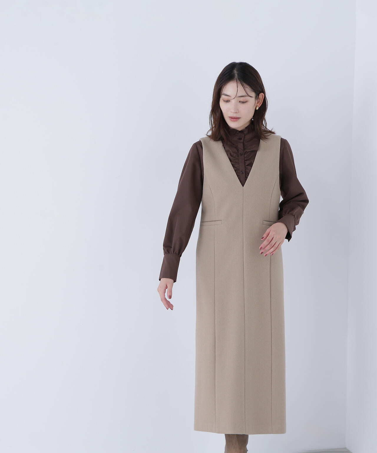 圧縮ジャージーシリーズ ジャンパースカート | NATURAL BEAUTY BASIC