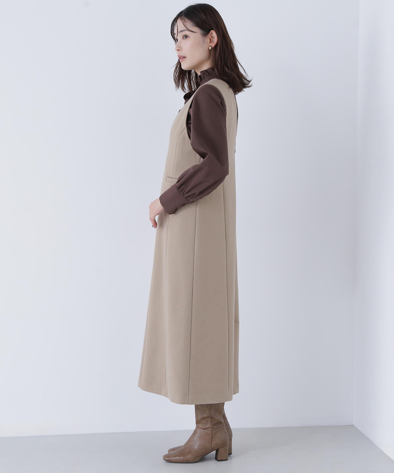 圧縮ジャージーシリーズ ジャンパースカート