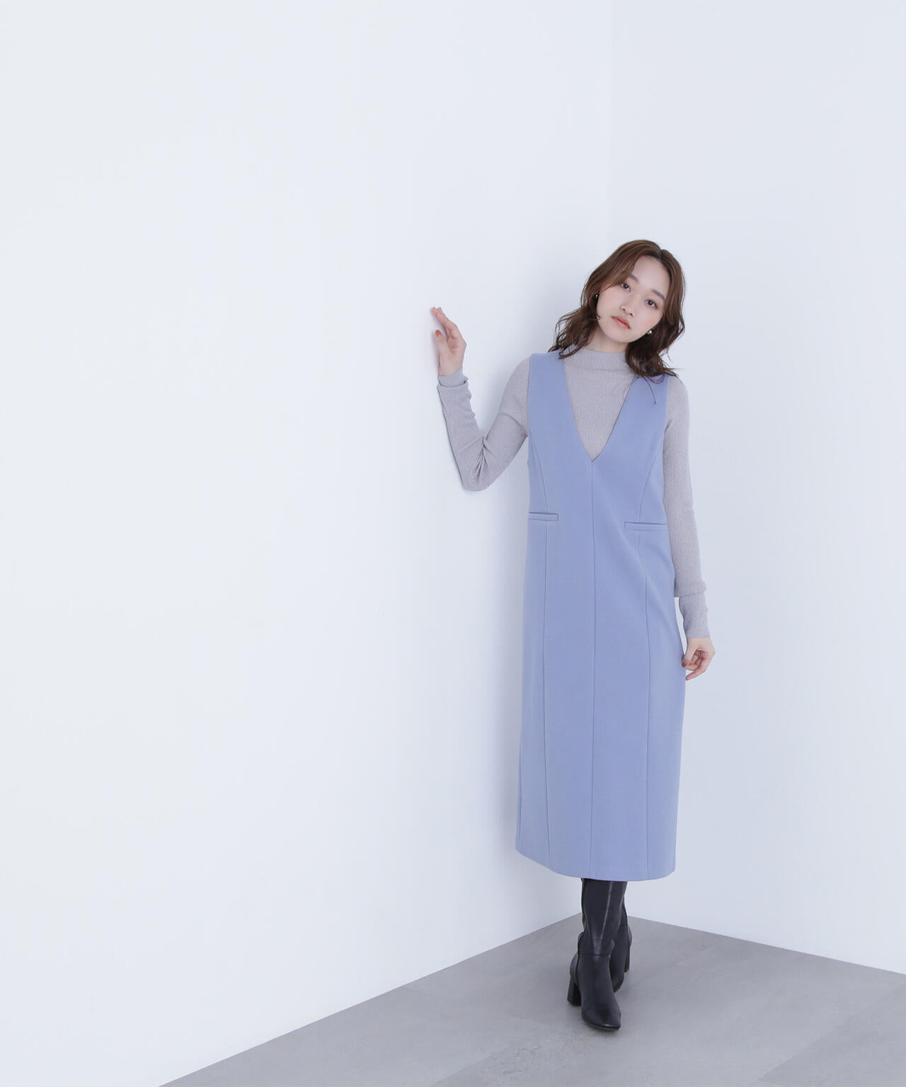 圧縮ジャージーシリーズ ジャンパースカート