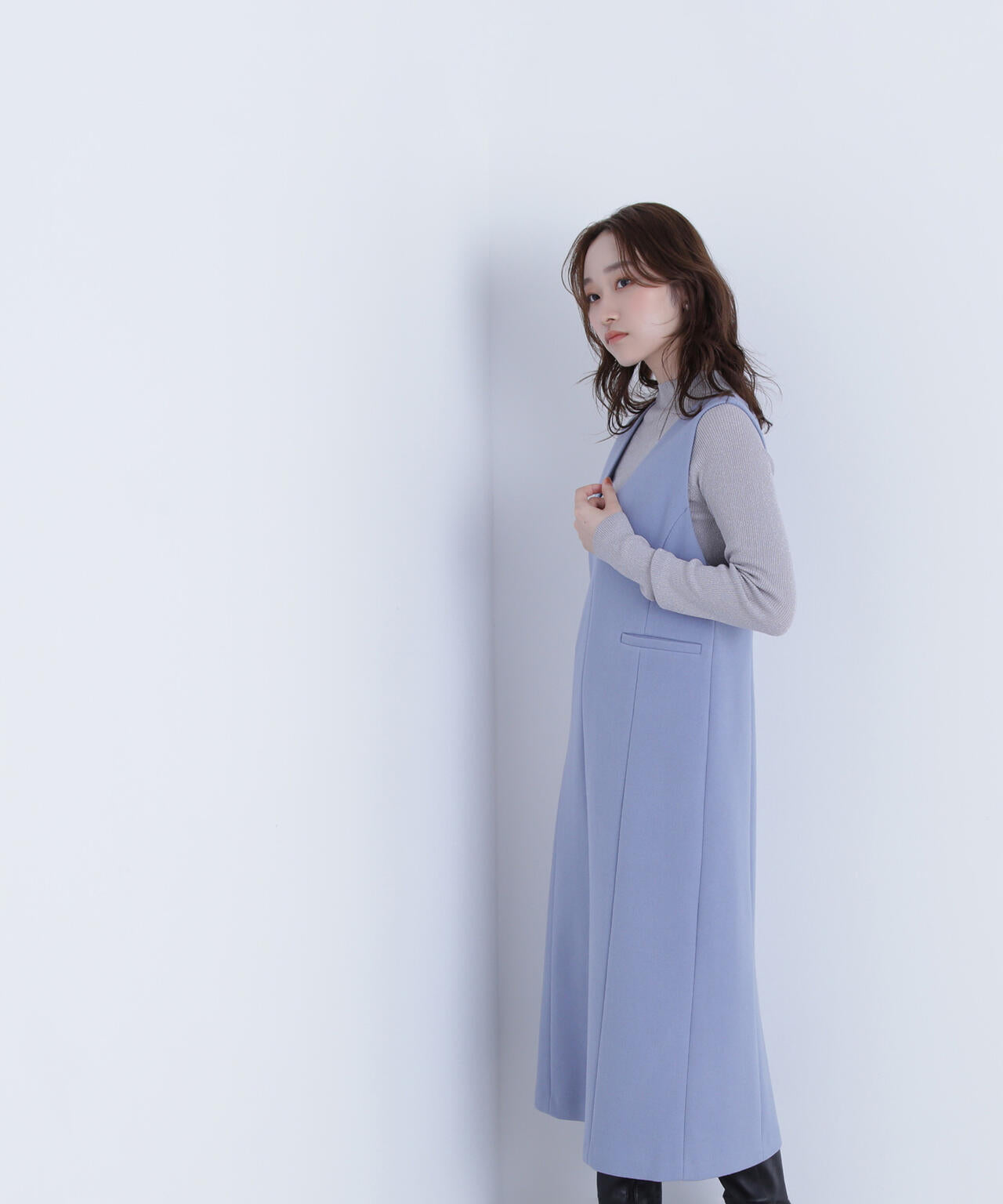 圧縮ジャージーシリーズ ジャンパースカート | NATURAL BEAUTY BASIC