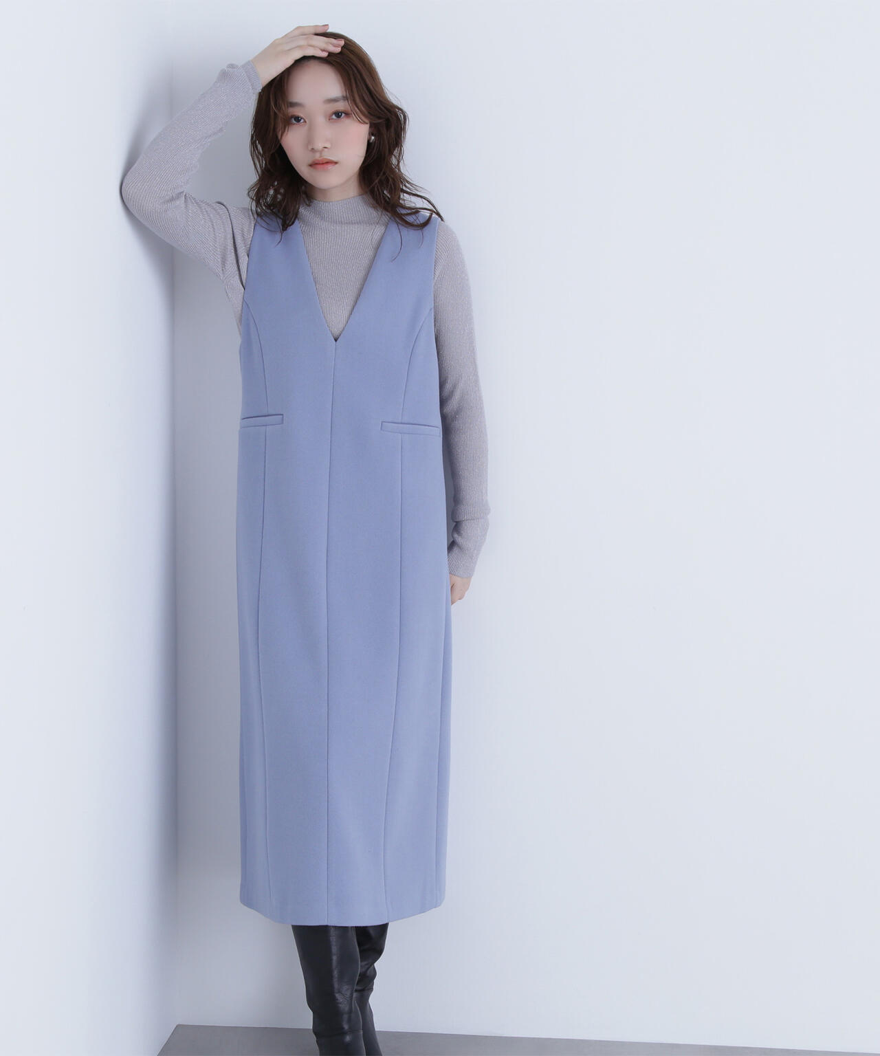 圧縮ジャージーシリーズ ジャンパースカート | NATURAL BEAUTY BASIC