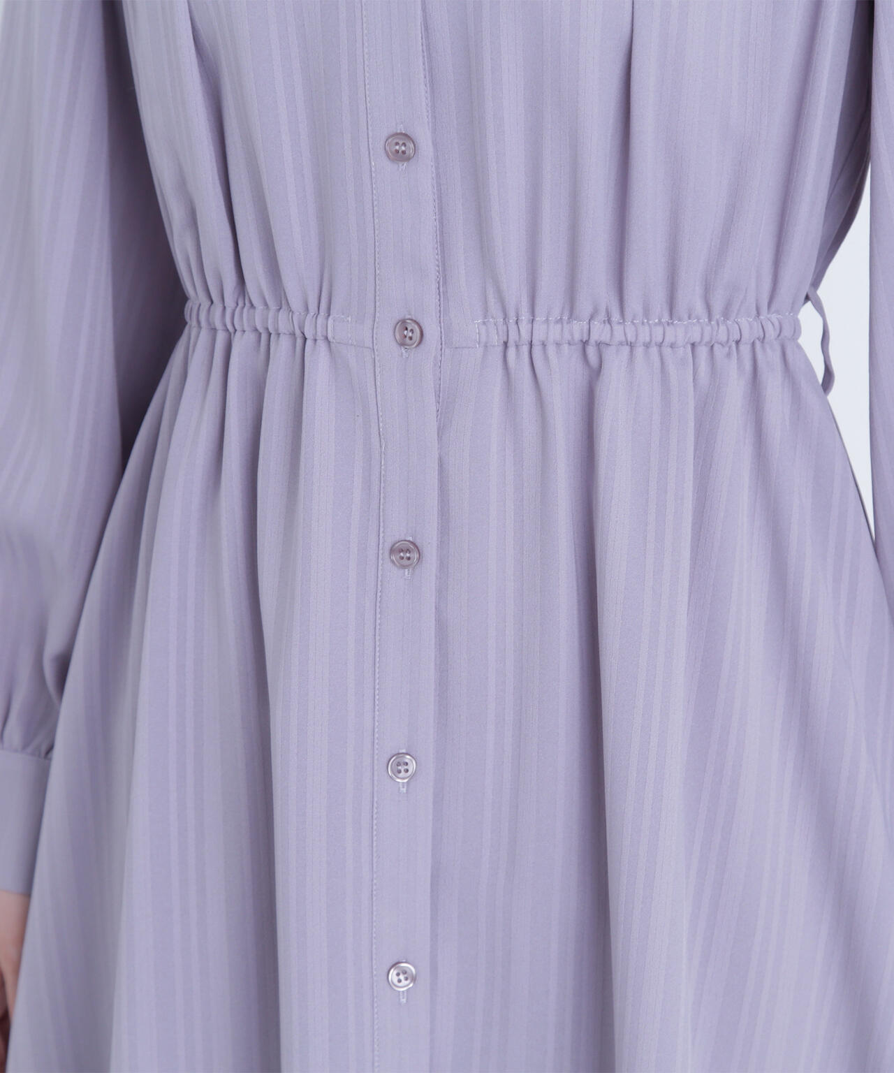 ベルテッドシャドーストライプワンピース