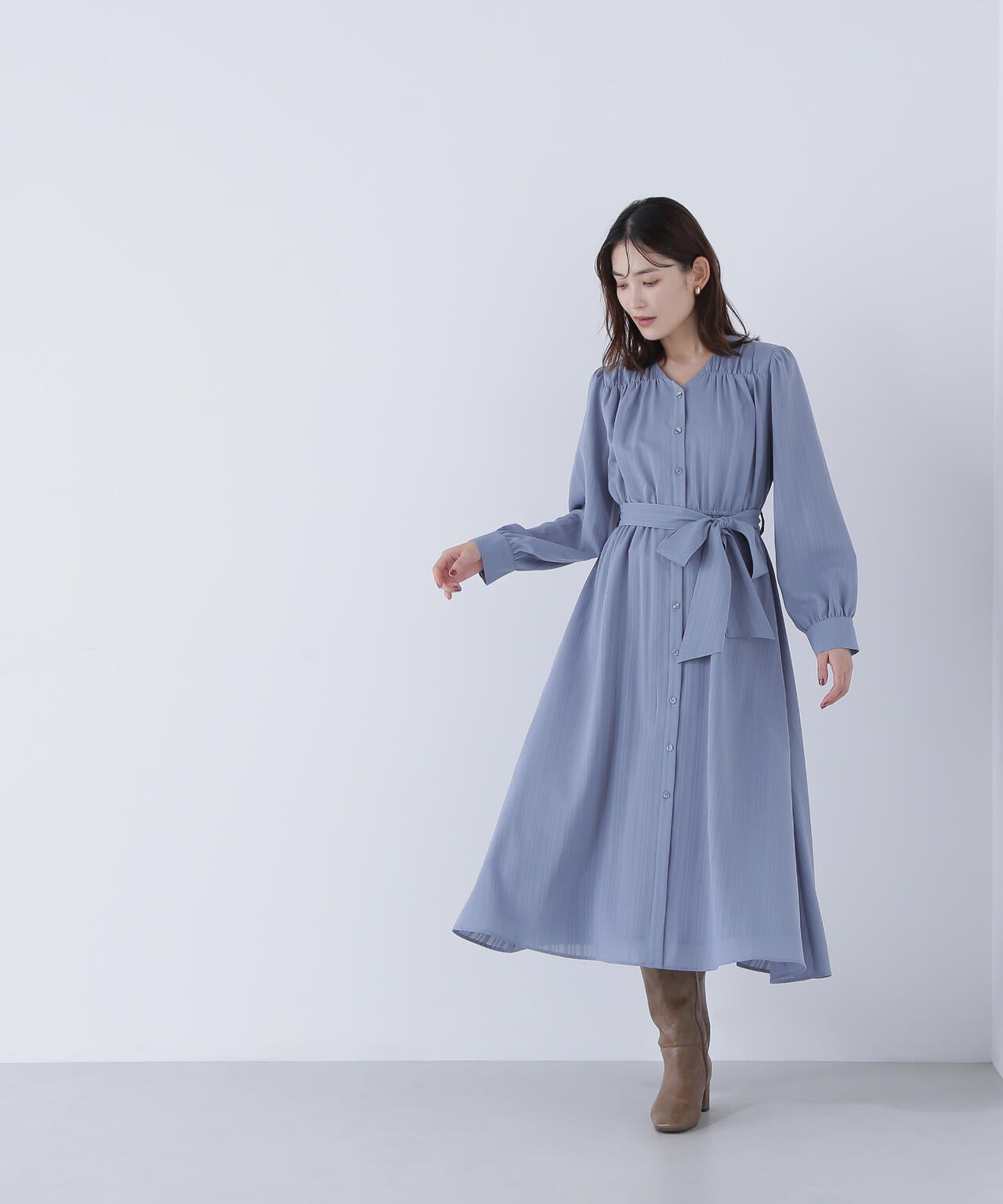 NATURAL BEAUTY BASIC シャドーストライプフレアワンピース 楽天市場】シャドーストライプフレアワンピース NATURAL BEAUTY