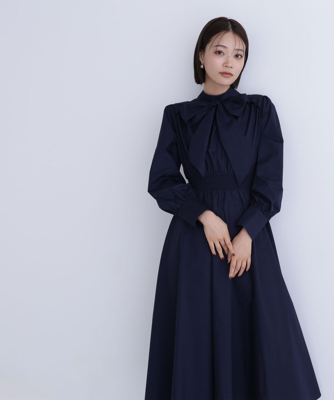 2wayボウタイギャザーワンピース | NATURAL BEAUTY BASIC（ナチュラル