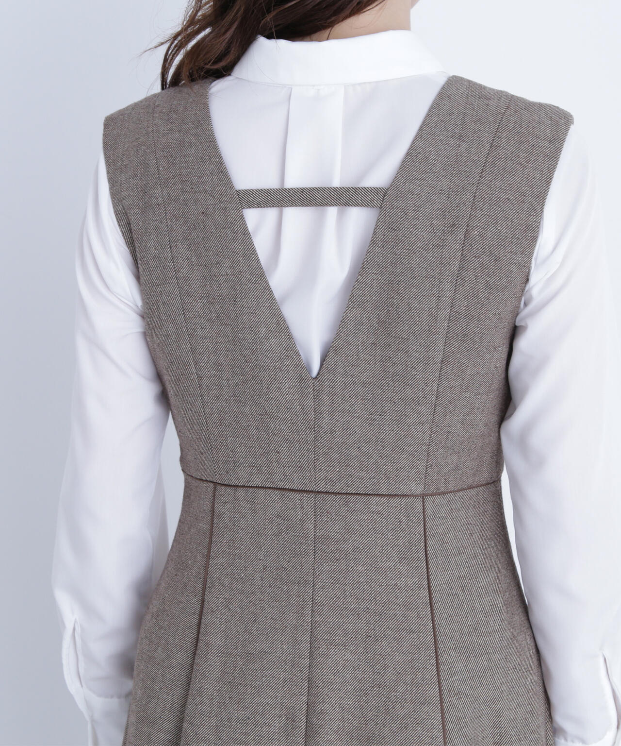 ニュアンスVネックジャンスカ | NATURAL BEAUTY BASIC（ナチュラル