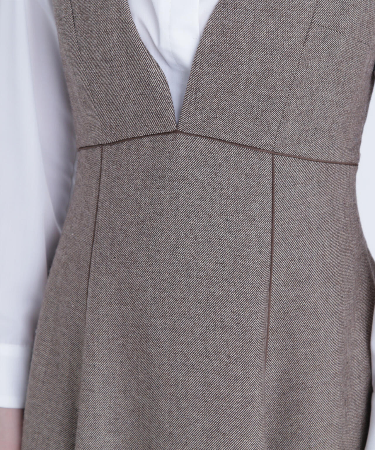 ニュアンスVネックジャンスカ | NATURAL BEAUTY BASIC（ナチュラル