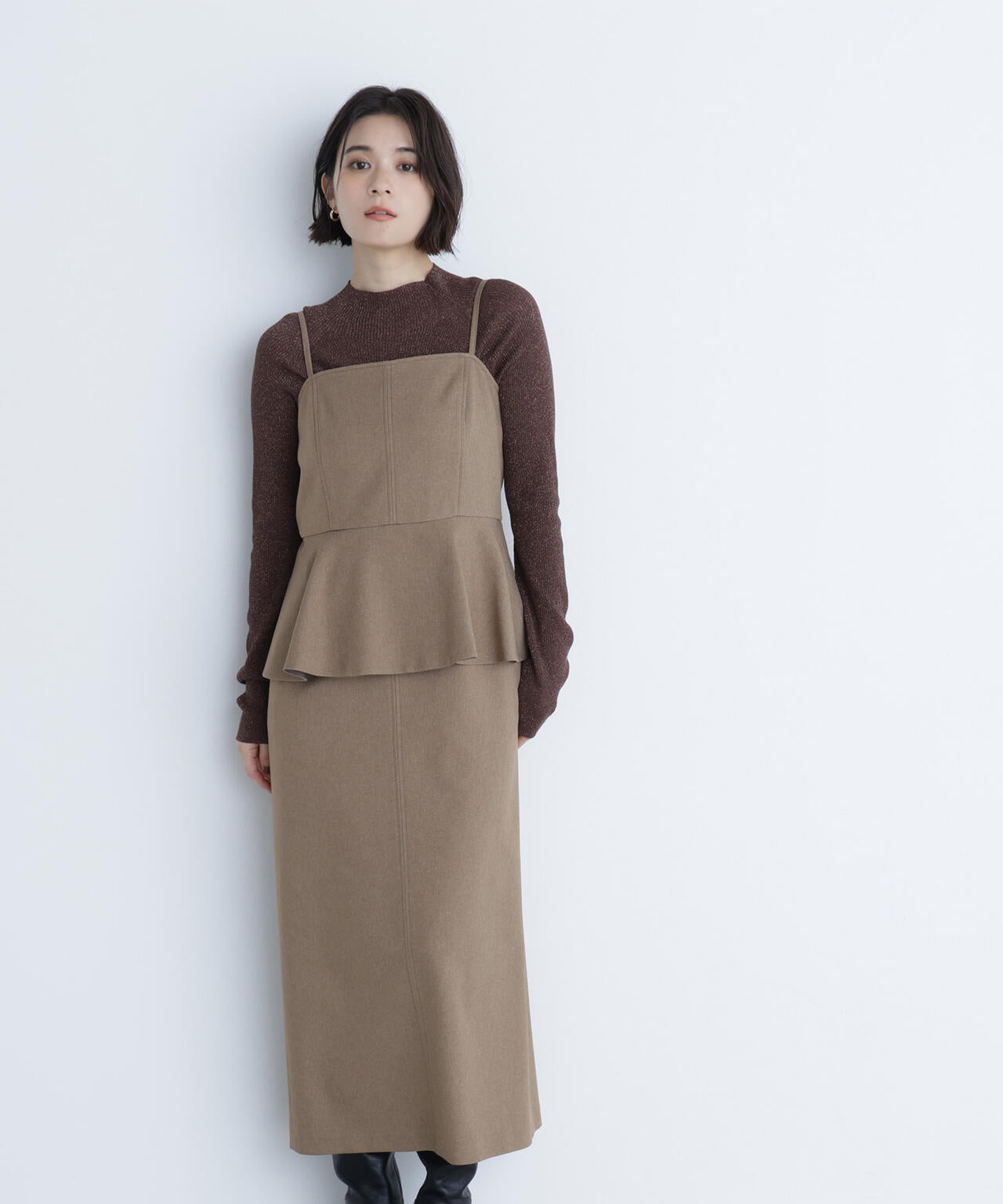 ペプラムキャミジャンスカ | NATURAL BEAUTY BASIC（ナチュラル