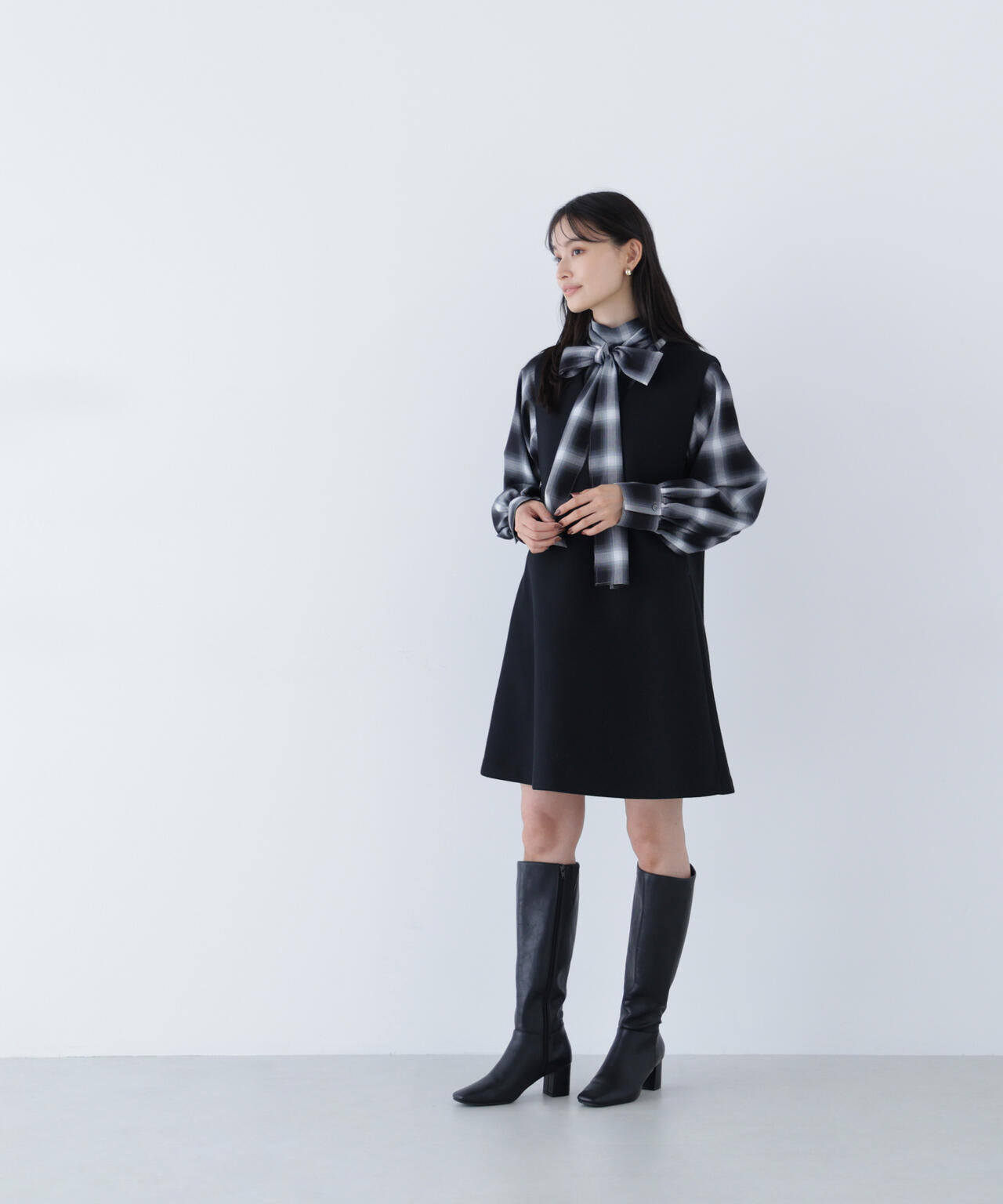 圧縮ミニジャンスカ | NATURAL BEAUTY BASIC（ナチュラルビューティー