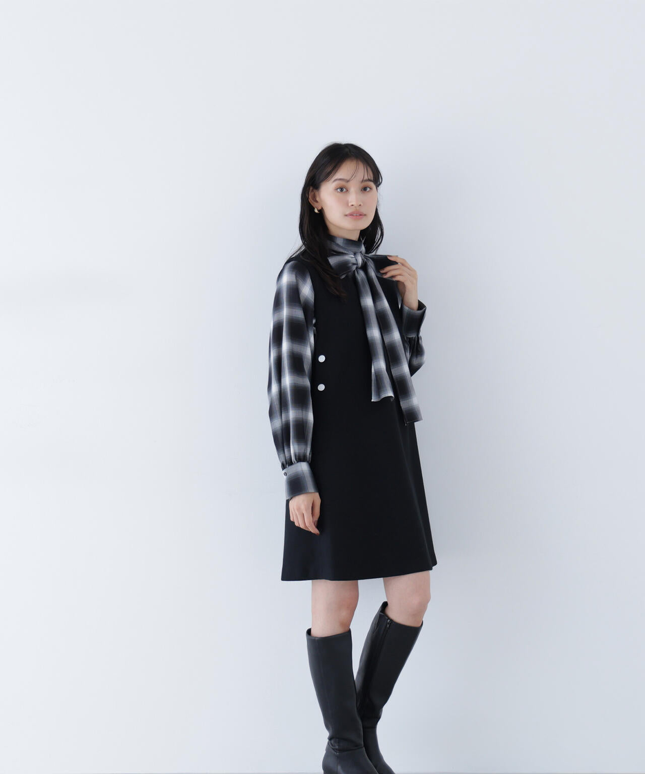 圧縮ミニジャンスカ | NATURAL BEAUTY BASIC（ナチュラルビューティー