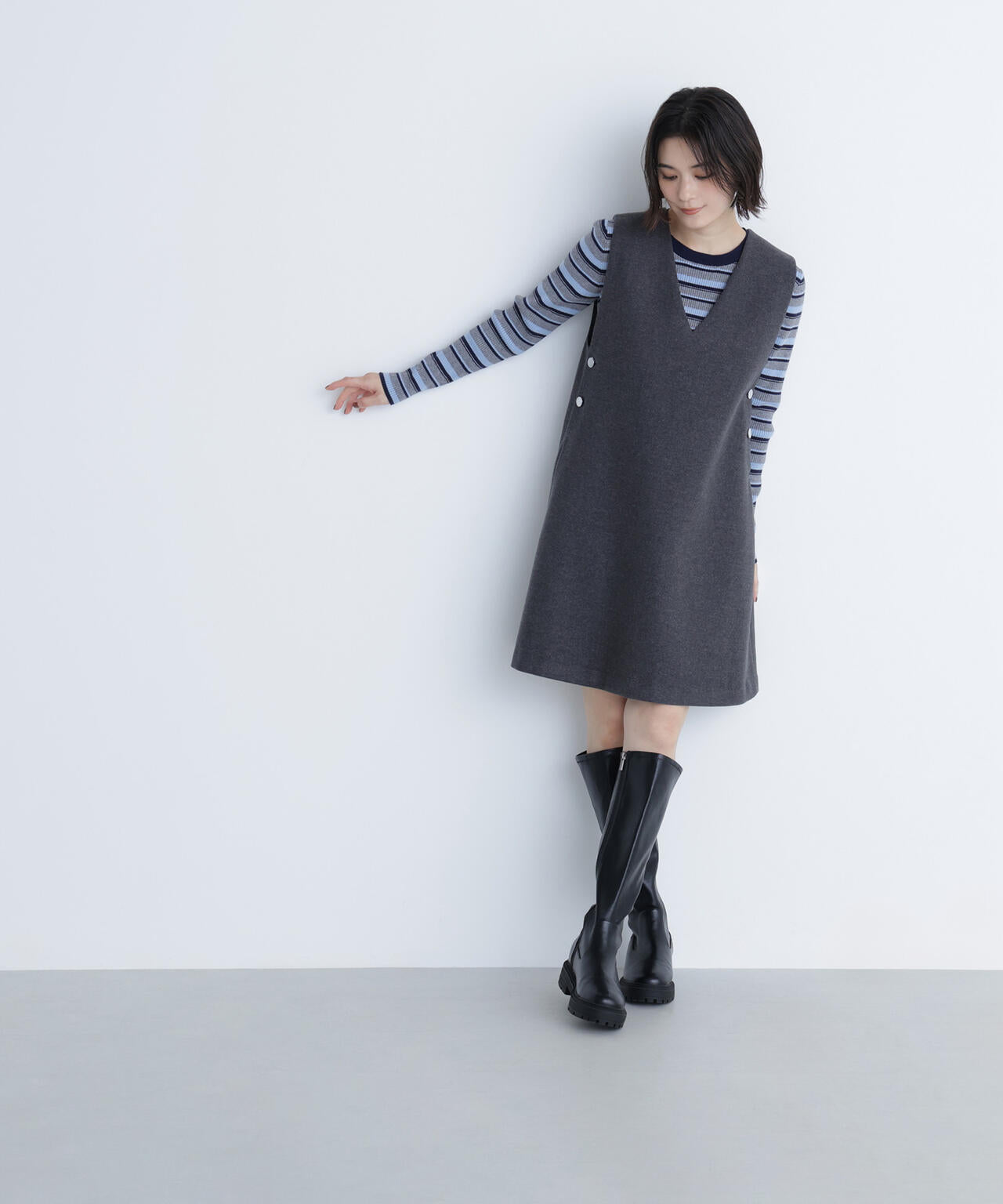 圧縮ミニジャンスカ | NATURAL BEAUTY BASIC（ナチュラルビューティー