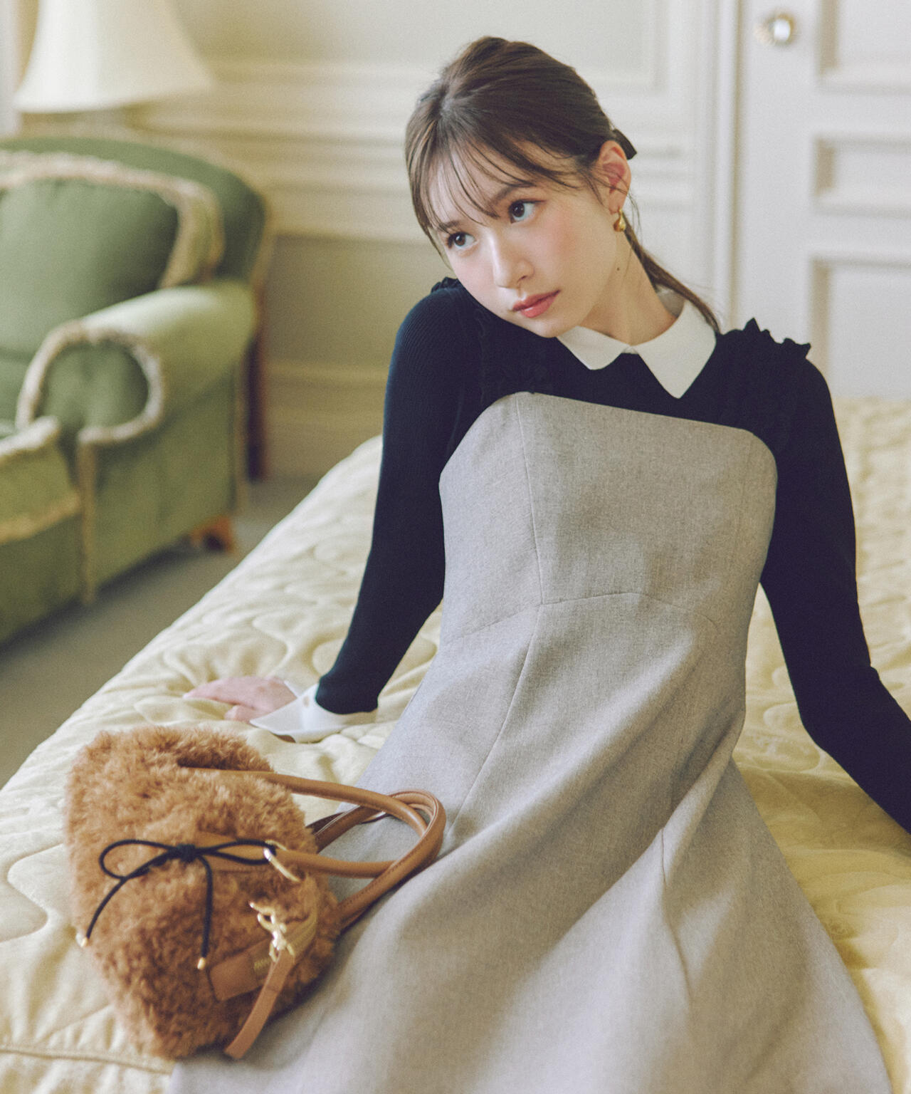 白宮みずほさんコラボ】フリルショルダージャンスカ | NATURAL BEAUTY