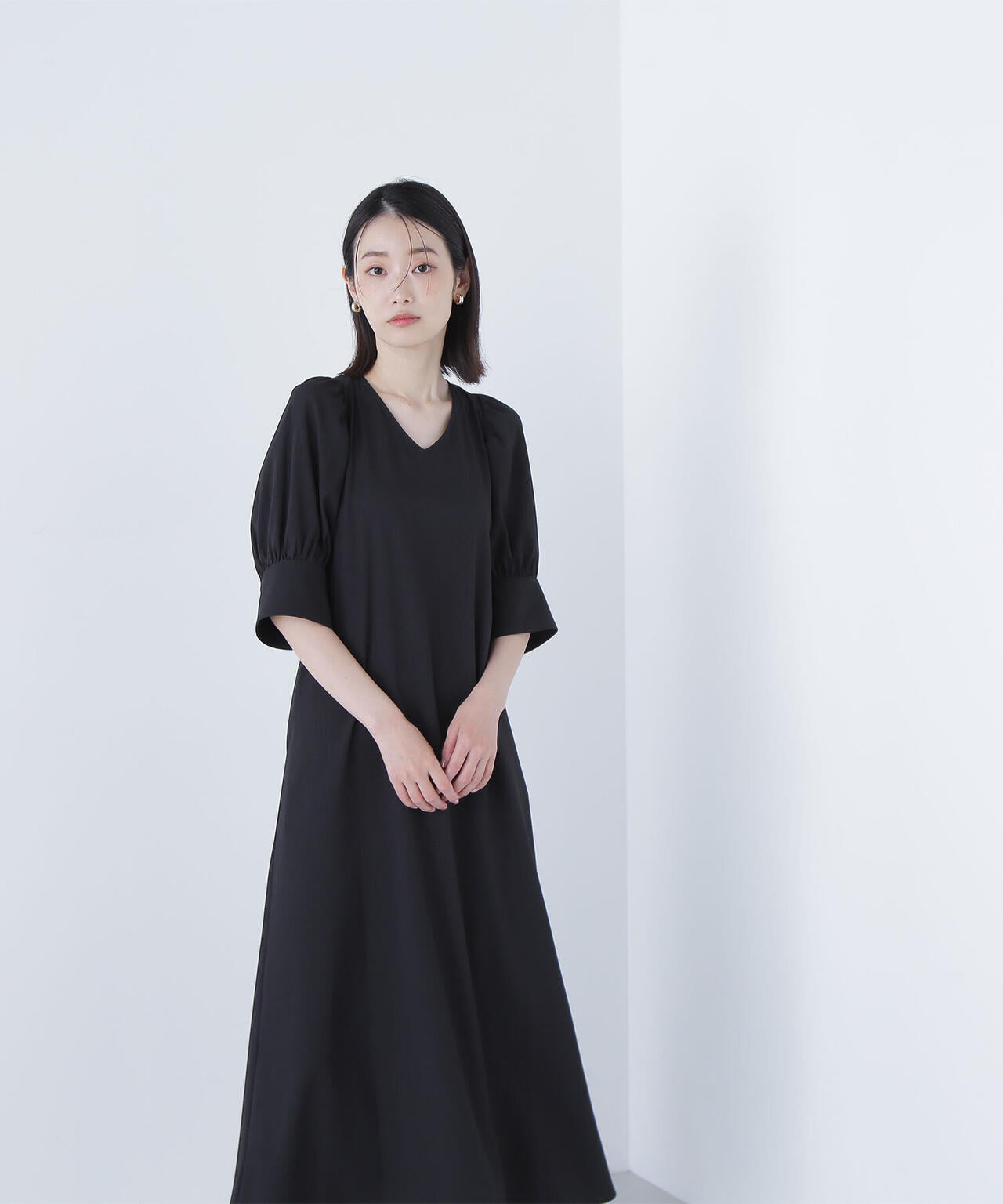 バックリボンリラクシーワンピース