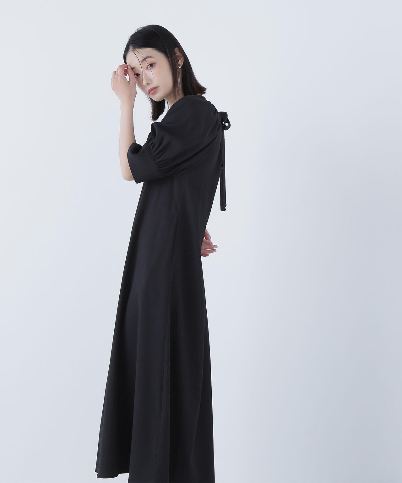 バックリボンリラクシーワンピース