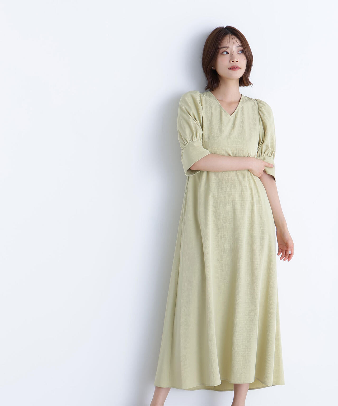 バックリボンリラクシーワンピース