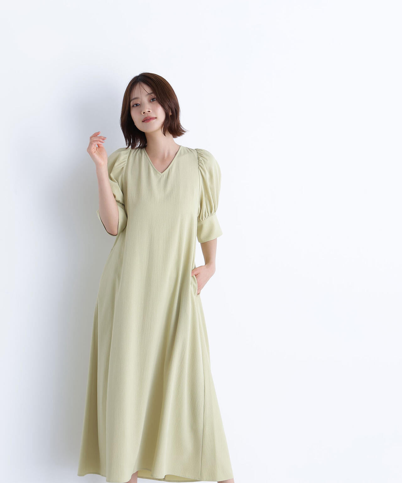 バックリボンリラクシーワンピース