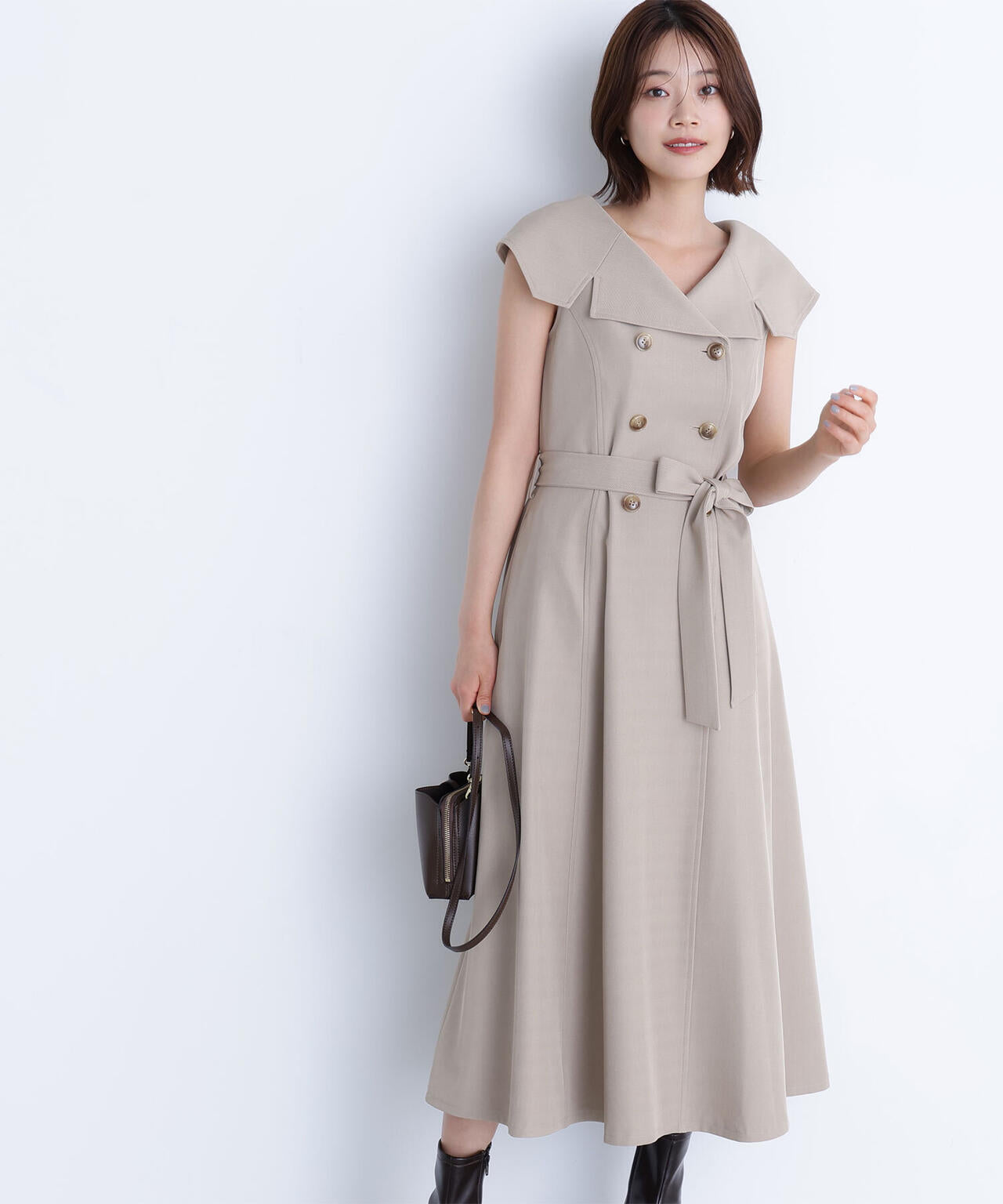 トレンチディテールワンピース