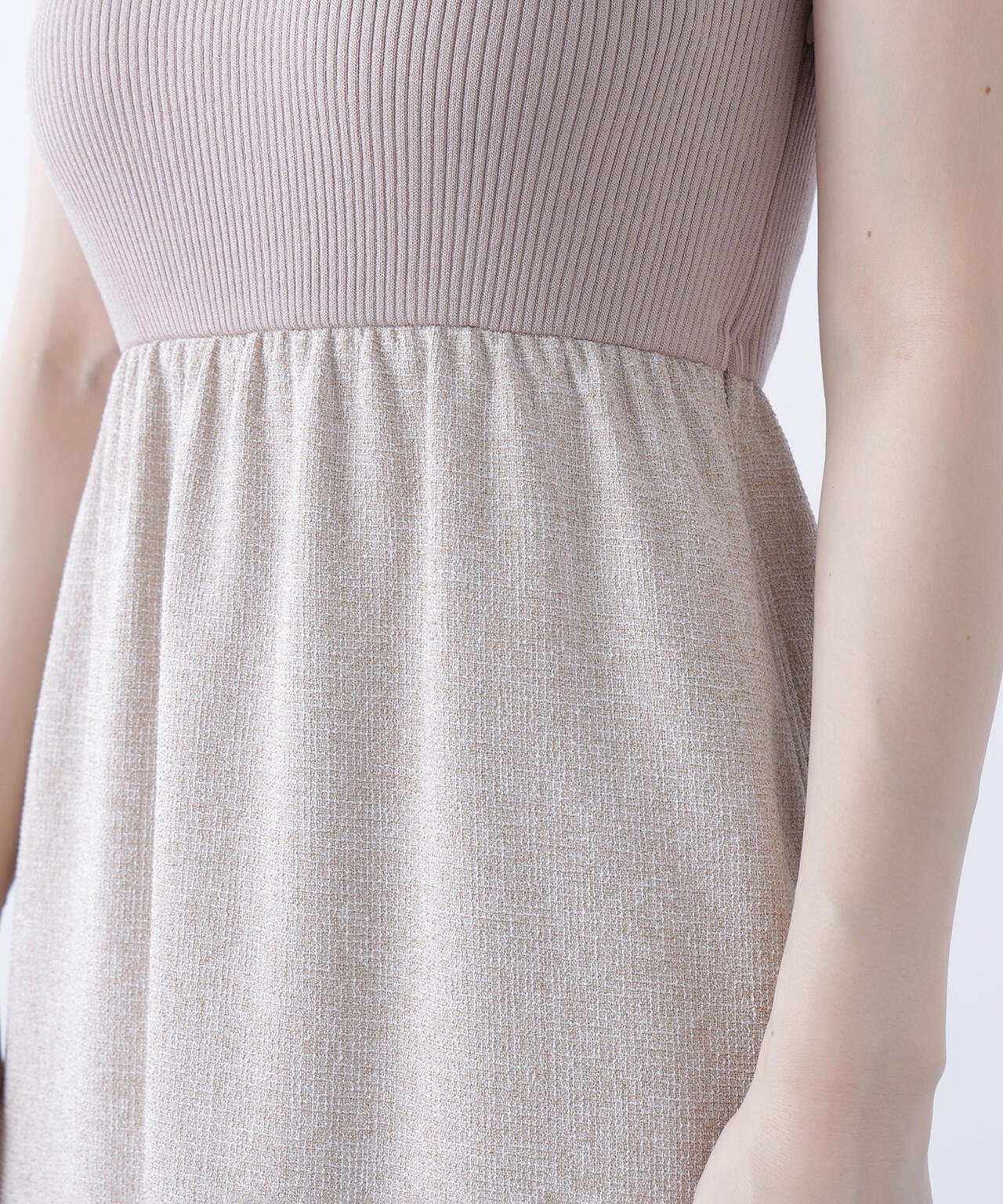 ツイードジャケット＆ナローワンピース