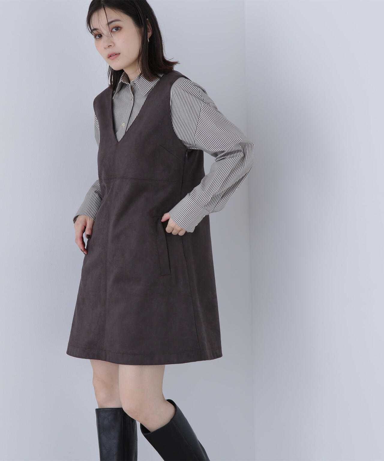 フェイクスウェードミニジャンスカ | NATURAL BEAUTY BASIC