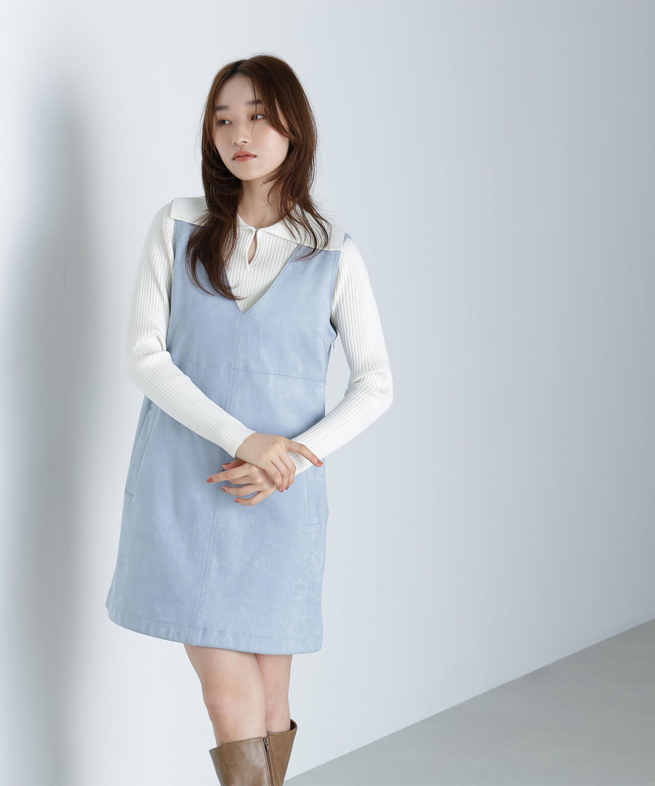 フェイクスウェードミニジャンスカ