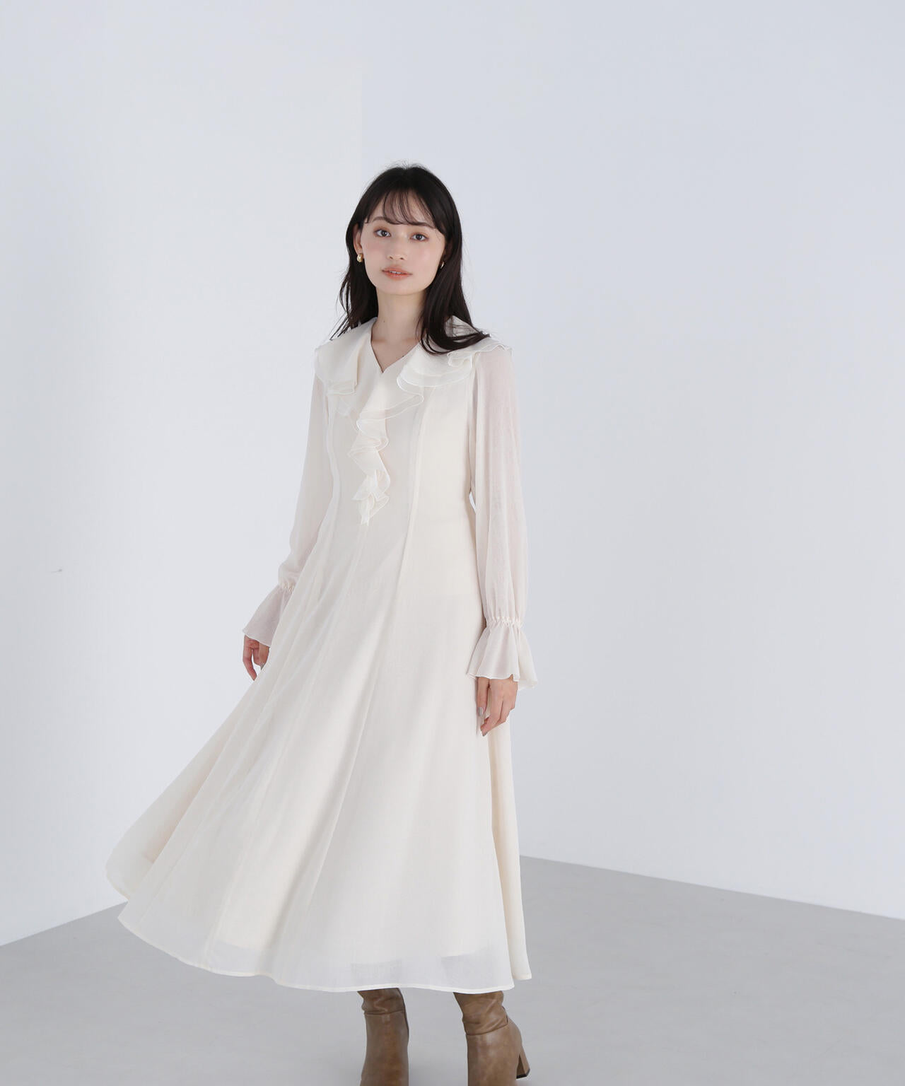 NATURAL BEAUTY BASIC ラッフルフリルワンピース ラッフルフリルワンピース | NATURAL BEAUTY BASIC（ナチュラル