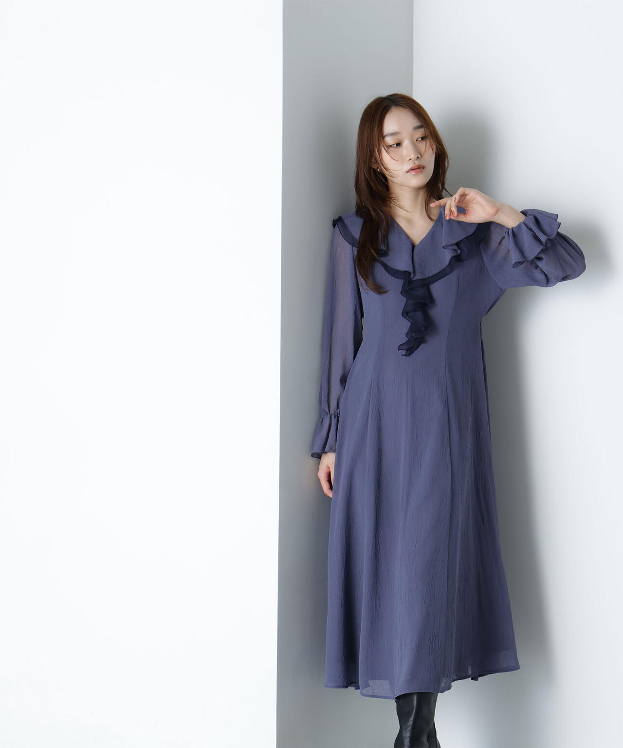 ラッフルフリルワンピース | NATURAL BEAUTY BASIC（ナチュラル