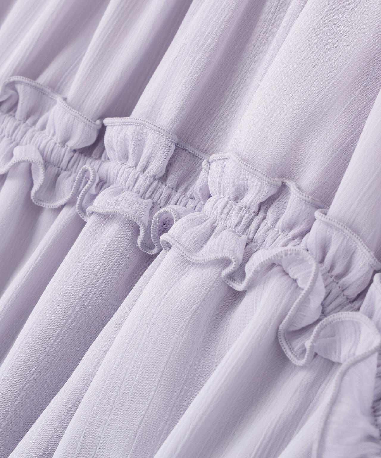 フリルシャーリング楊柳ワンピース