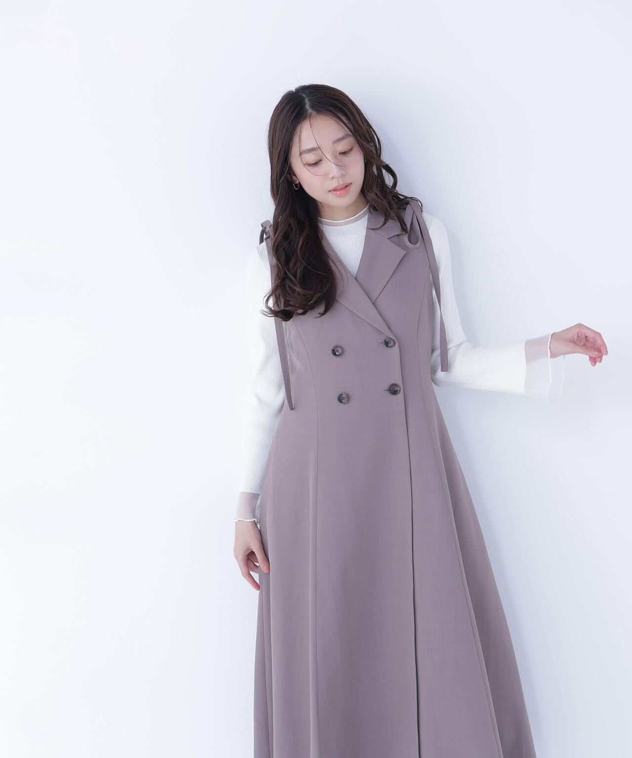 2wayショルダーリボンジャンスカ | NATURAL BEAUTY BASIC（ナチュラル