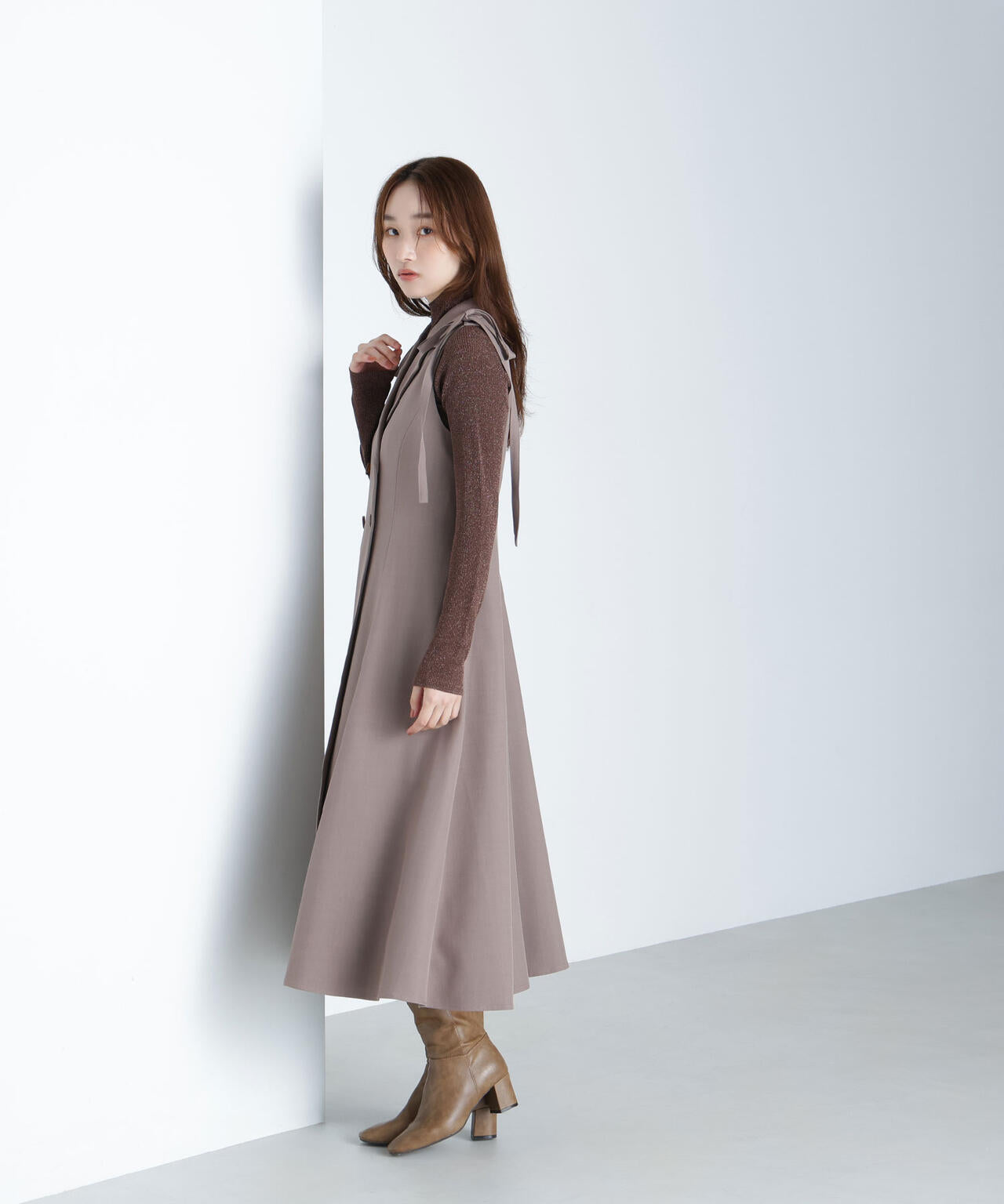 2wayショルダーリボンジャンスカ | NATURAL BEAUTY BASIC（ナチュラル