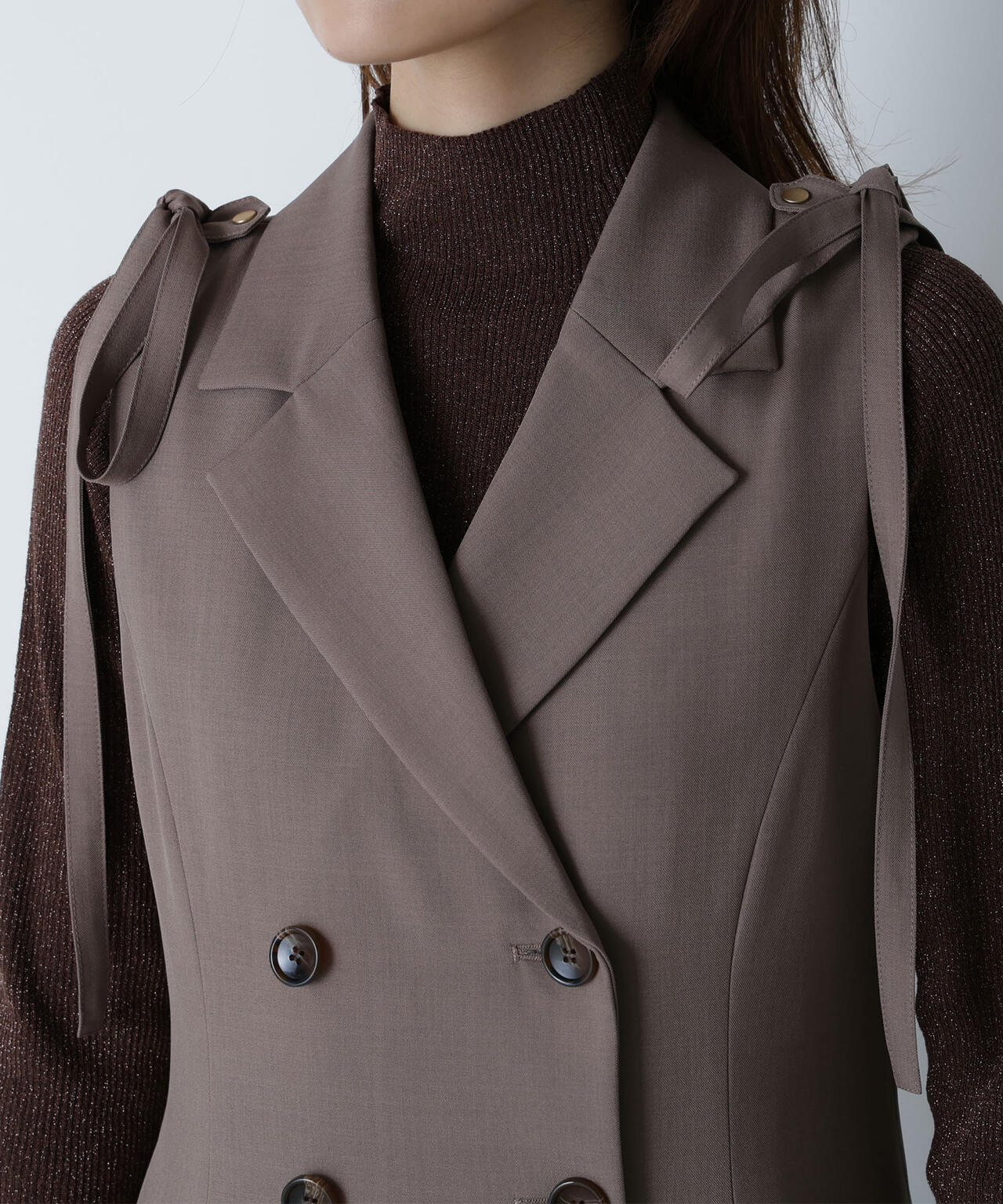 ナチュラルビューティーベーシック 2way ショルダーリボンジャンスカ ベージュ 2wayショルダーリボンジャンスカ | NATURAL BEAUTY BASIC