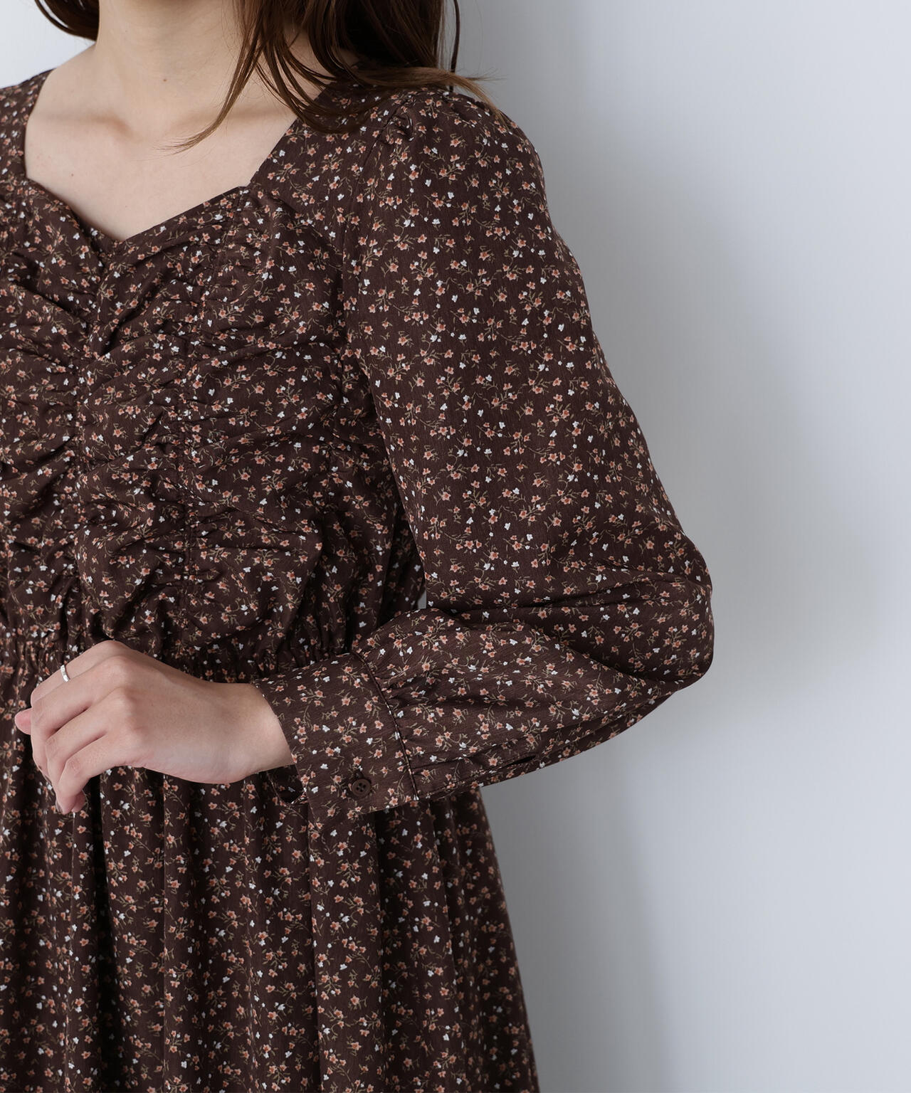 NATURAL BEAUTY BASIC フリンジジャガードミニワンピース ナチュラルビューティーベーシック NATURAL BEAUTY BASIC