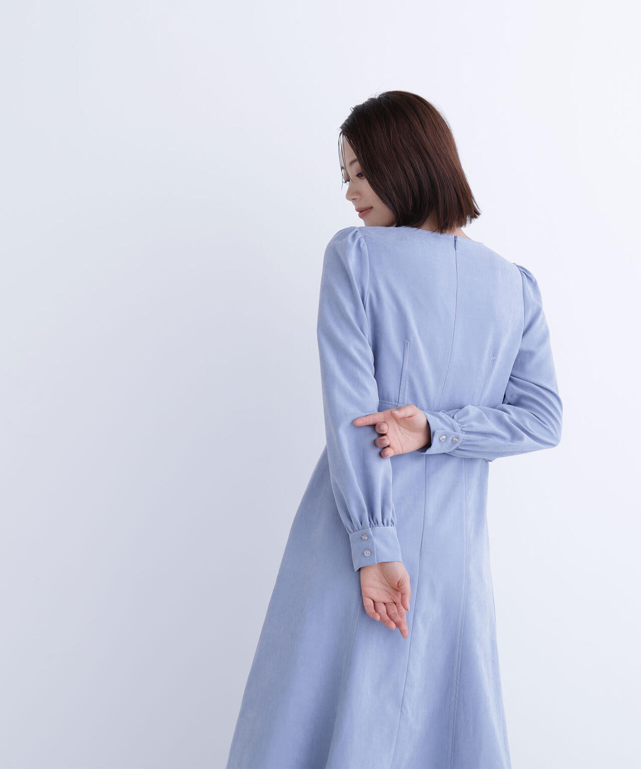 バイカラーステッチワンピース | NATURAL BEAUTY BASIC（ナチュラル