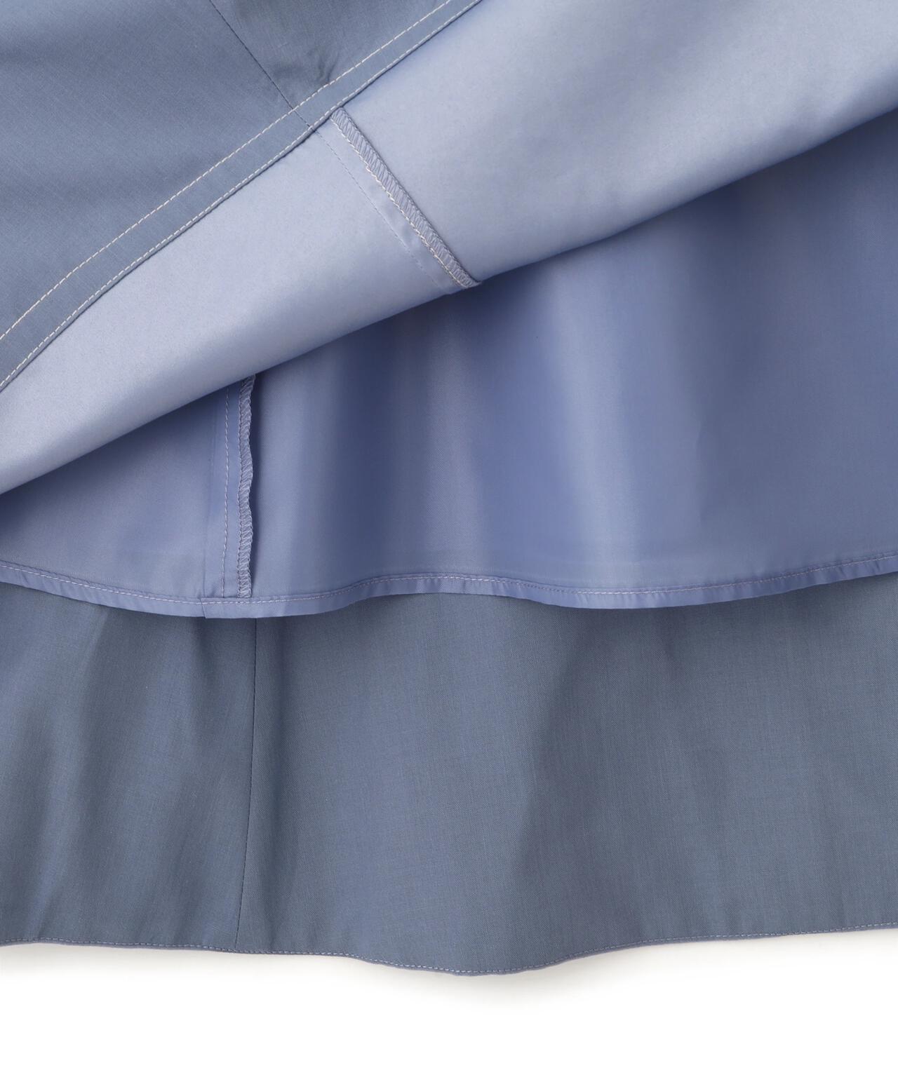 バイカラーステッチワンピース