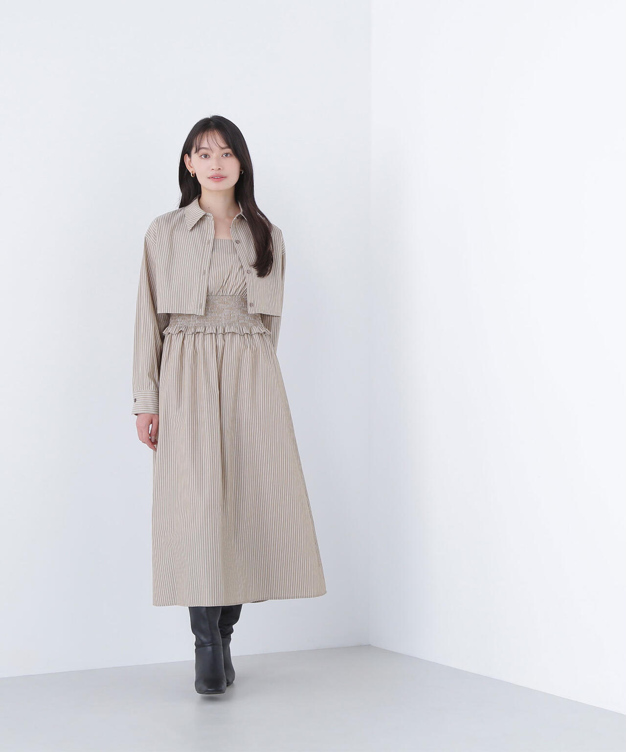 レイヤードマルチストライプワンピース | NATURAL BEAUTY BASIC