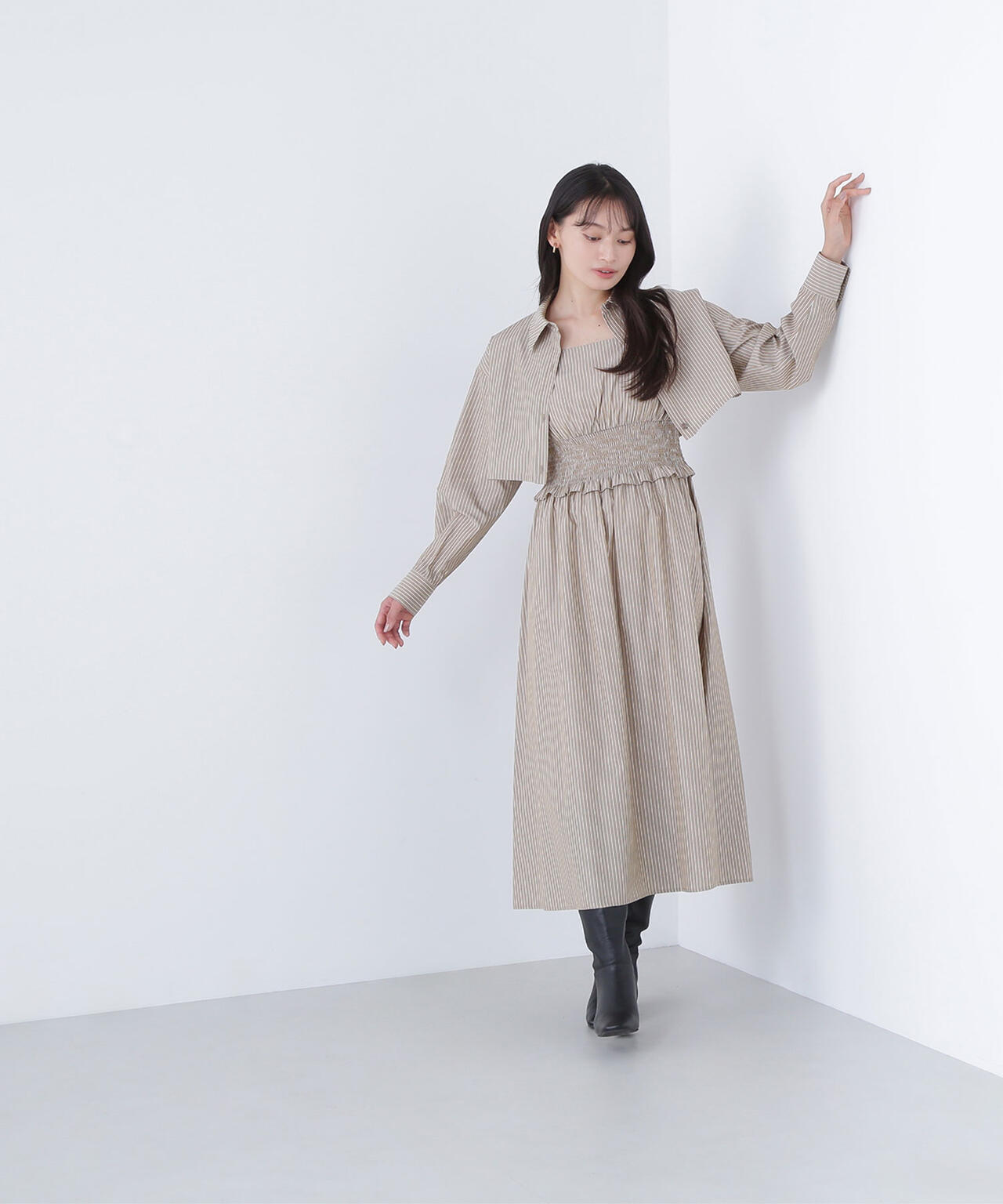 レイヤードマルチストライプワンピース | NATURAL BEAUTY BASIC