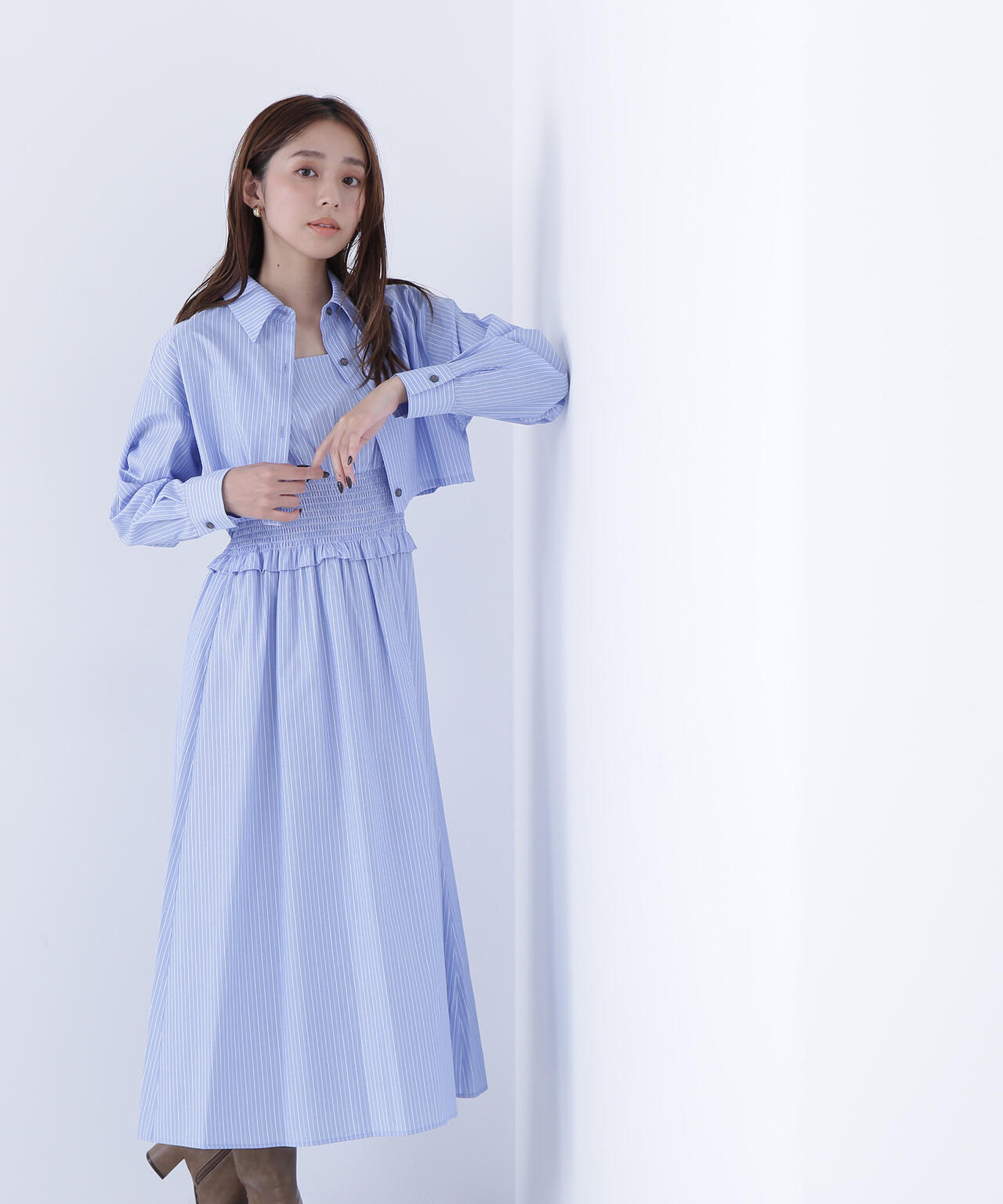 レイヤードマルチストライプワンピース | NATURAL BEAUTY BASIC