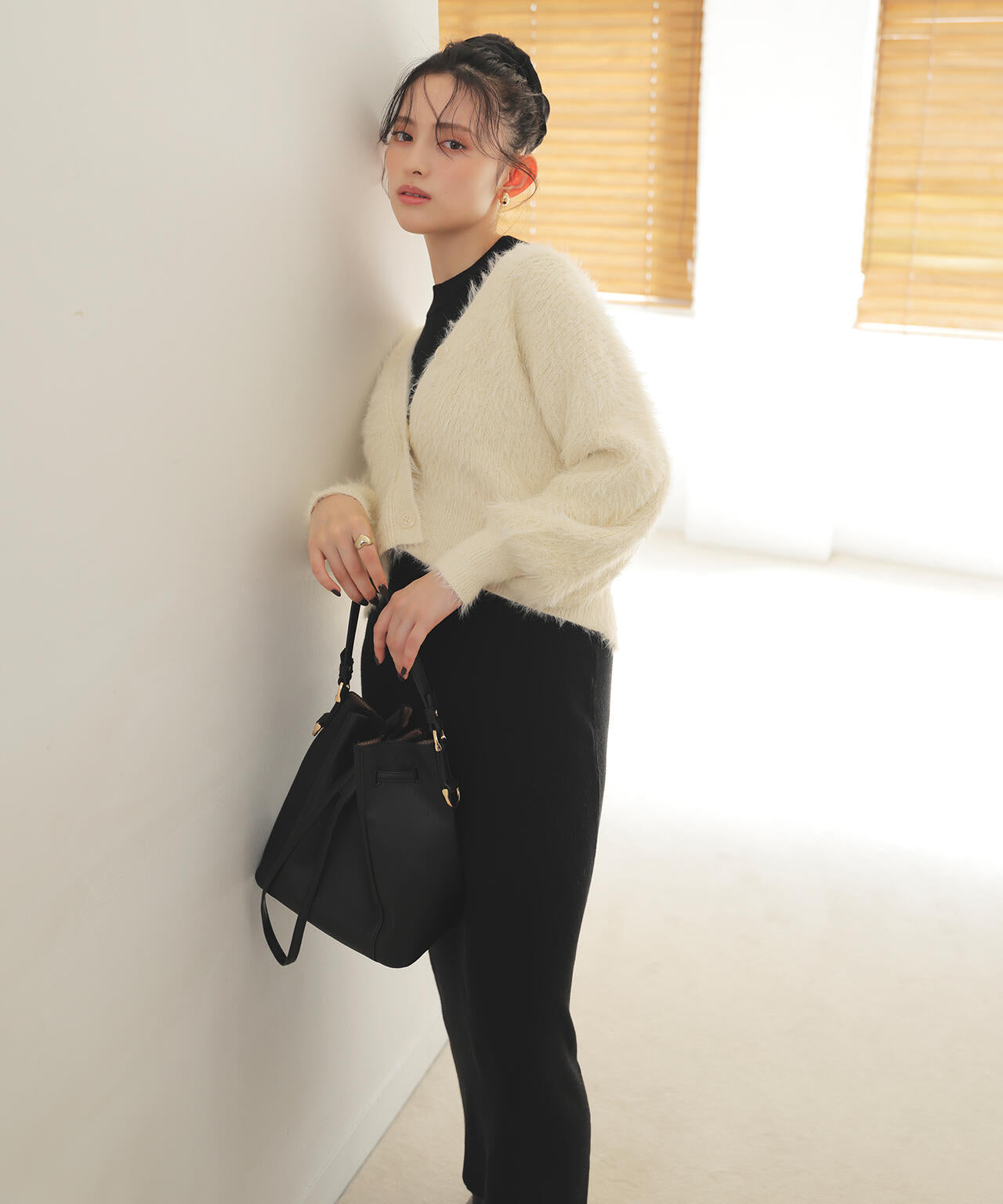 シャギーカーデセットニットワンピース | NATURAL BEAUTY BASIC