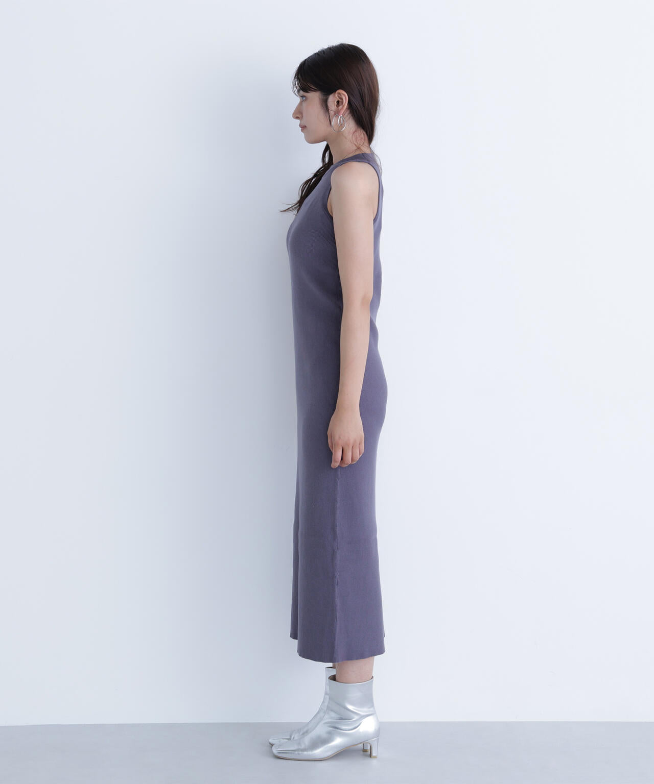 シャギーカーデセットニットワンピース