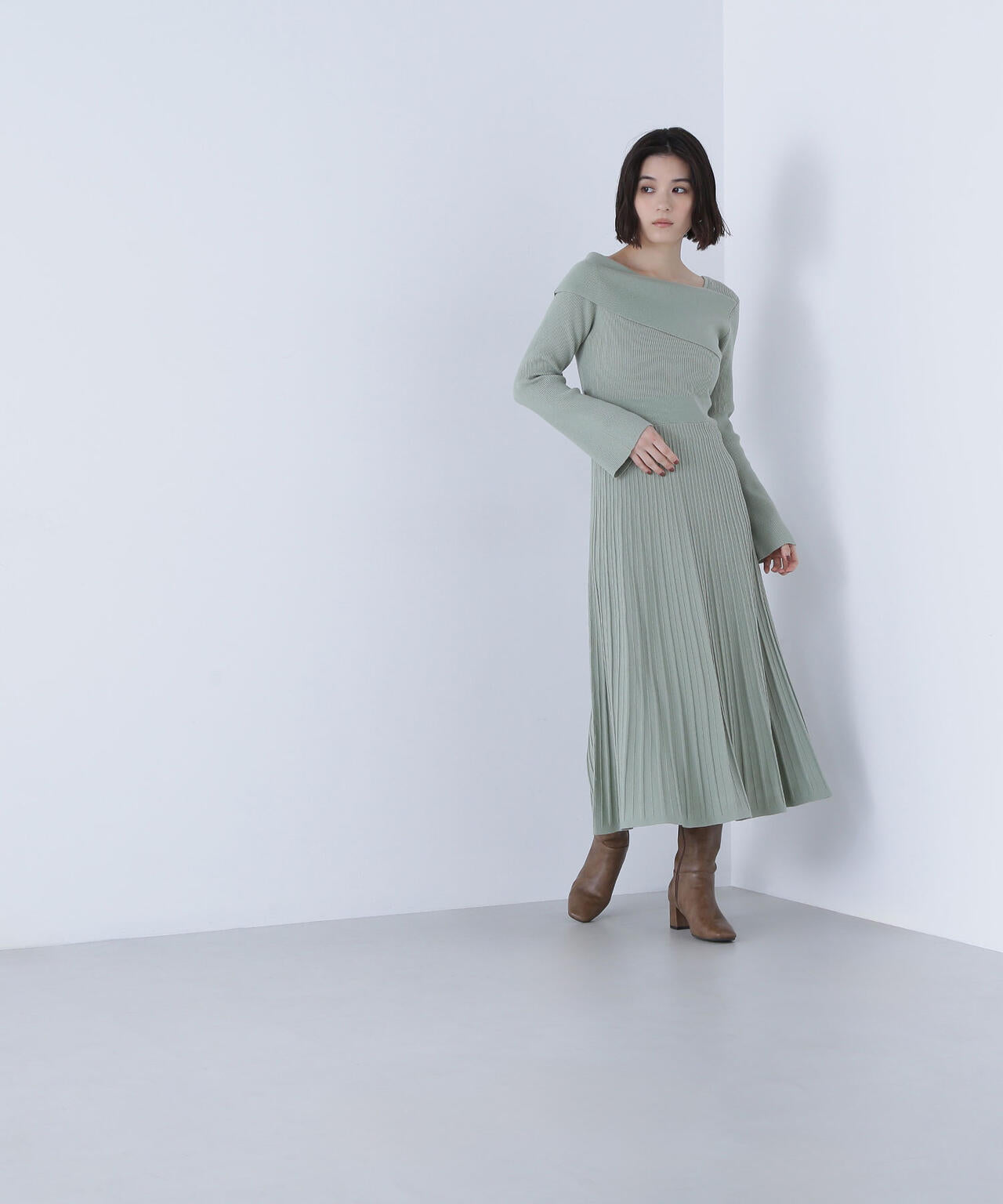 【新品】NATURAL BEAUTY BASIC ニットワンピース PSサイズ NATURAL BEAUTY BASIC 「NATURAL BASIC」 ニットワンピース