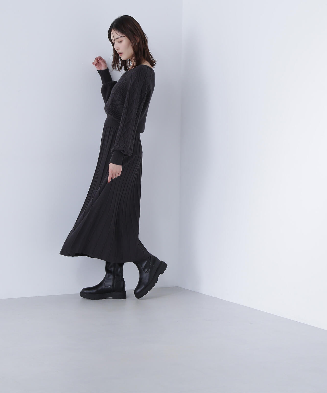 ケーブルニットセットアップ